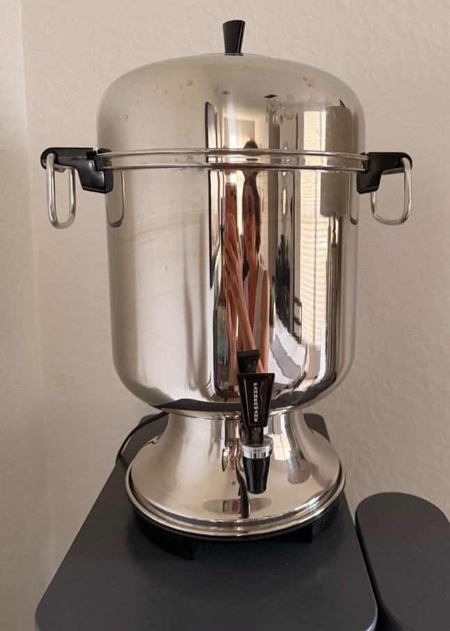 Vintage Farberware 155-A Stainless Steel 55 Cup Percolator Coffee Urn