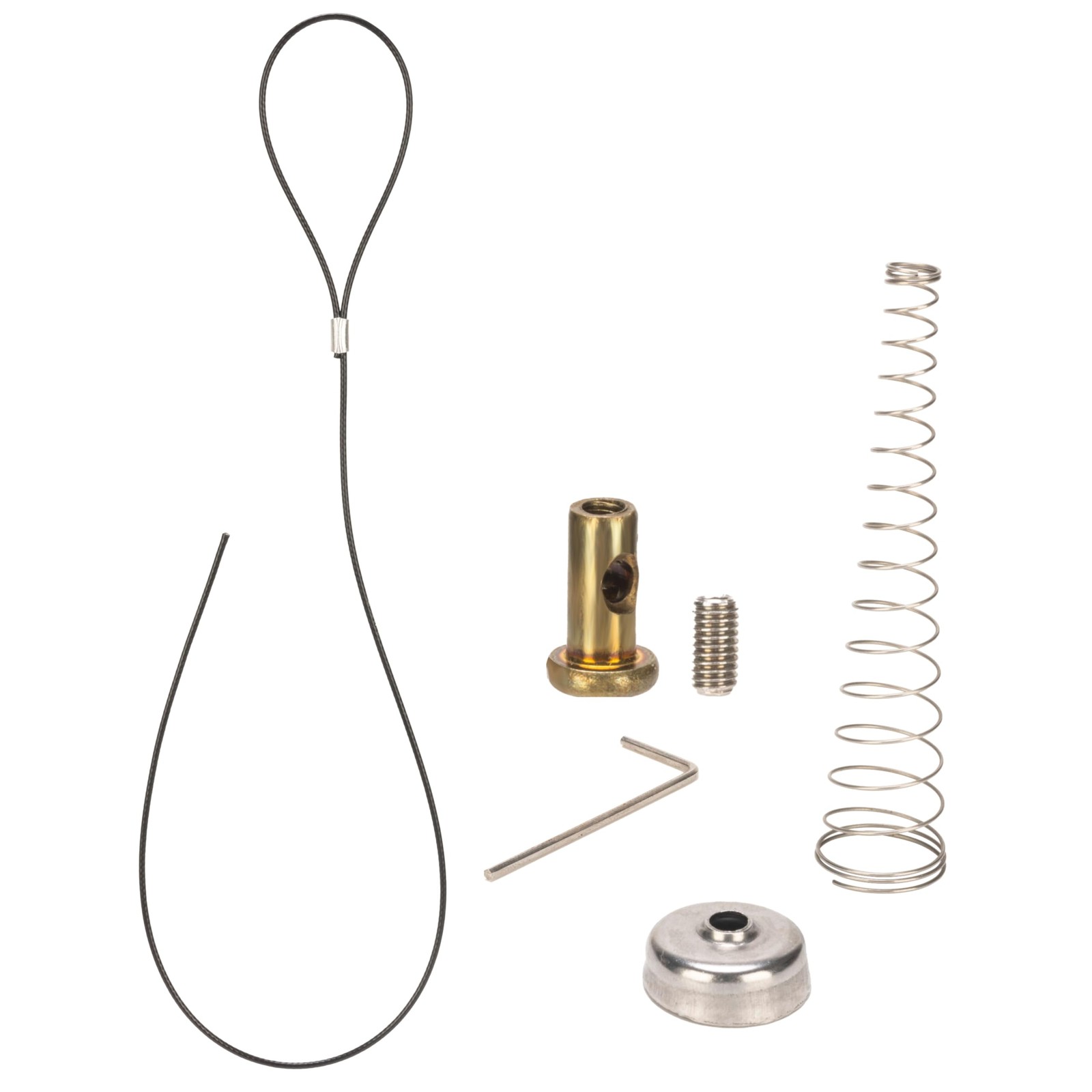 Gate Latch Cable Pull, Spring-Loaded Kit for Wooden Fence Pull