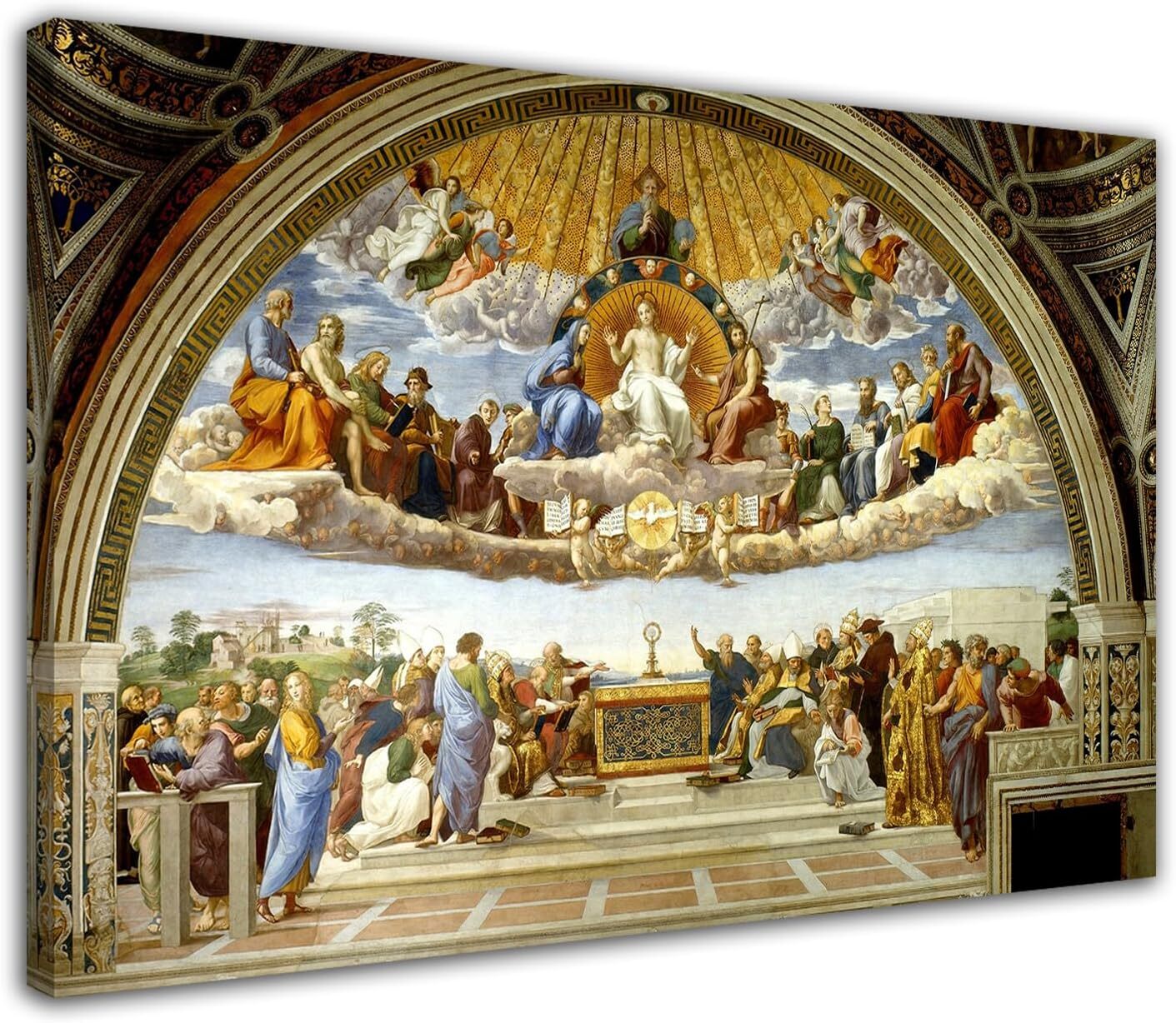 Raphael Disputation Of The Holy Sacrament Painting Poster World Catholic