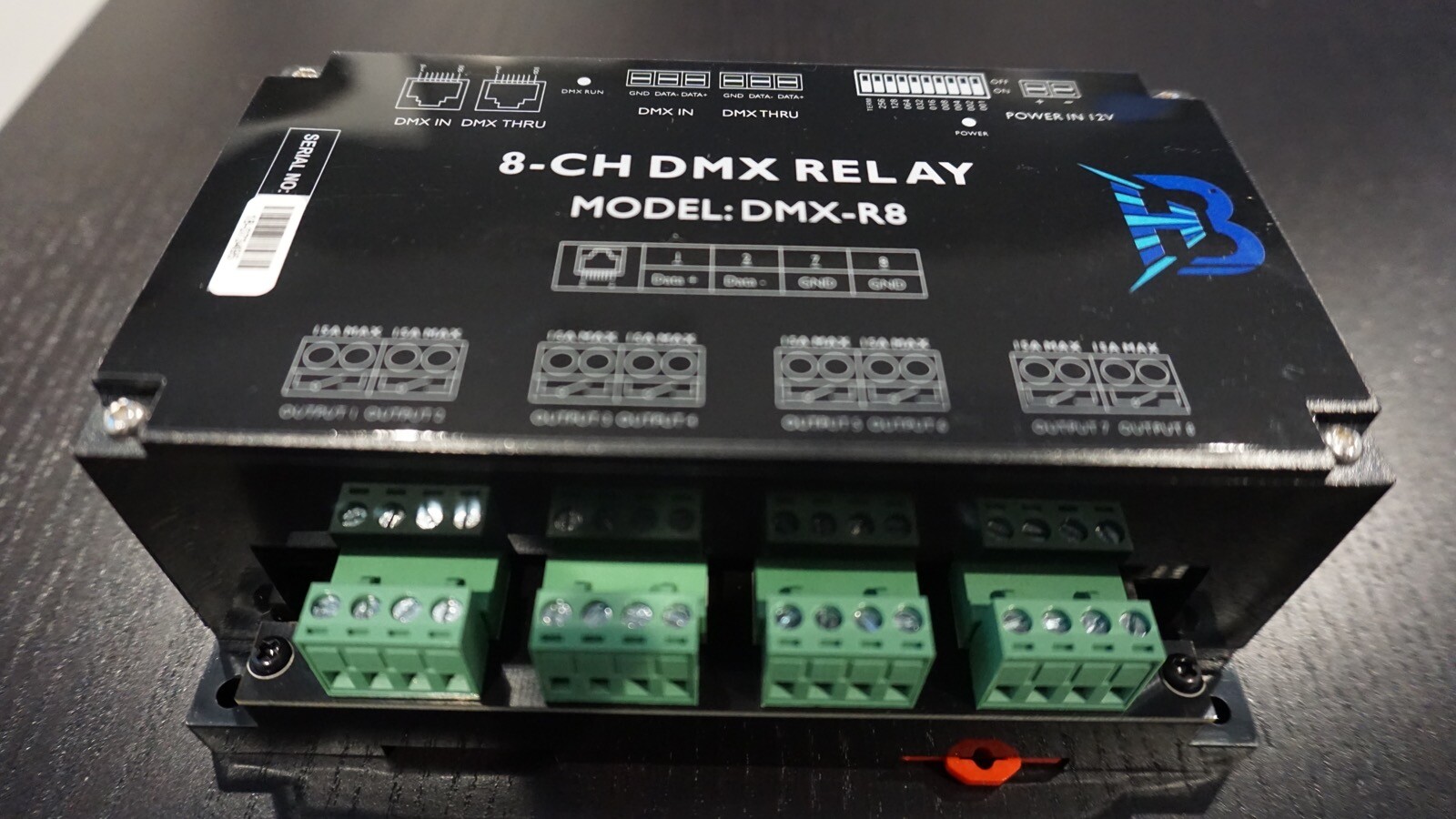 Blue Haze Entertainment 8-CH DMX Relay DMX-R8 8 channel lighting power relay