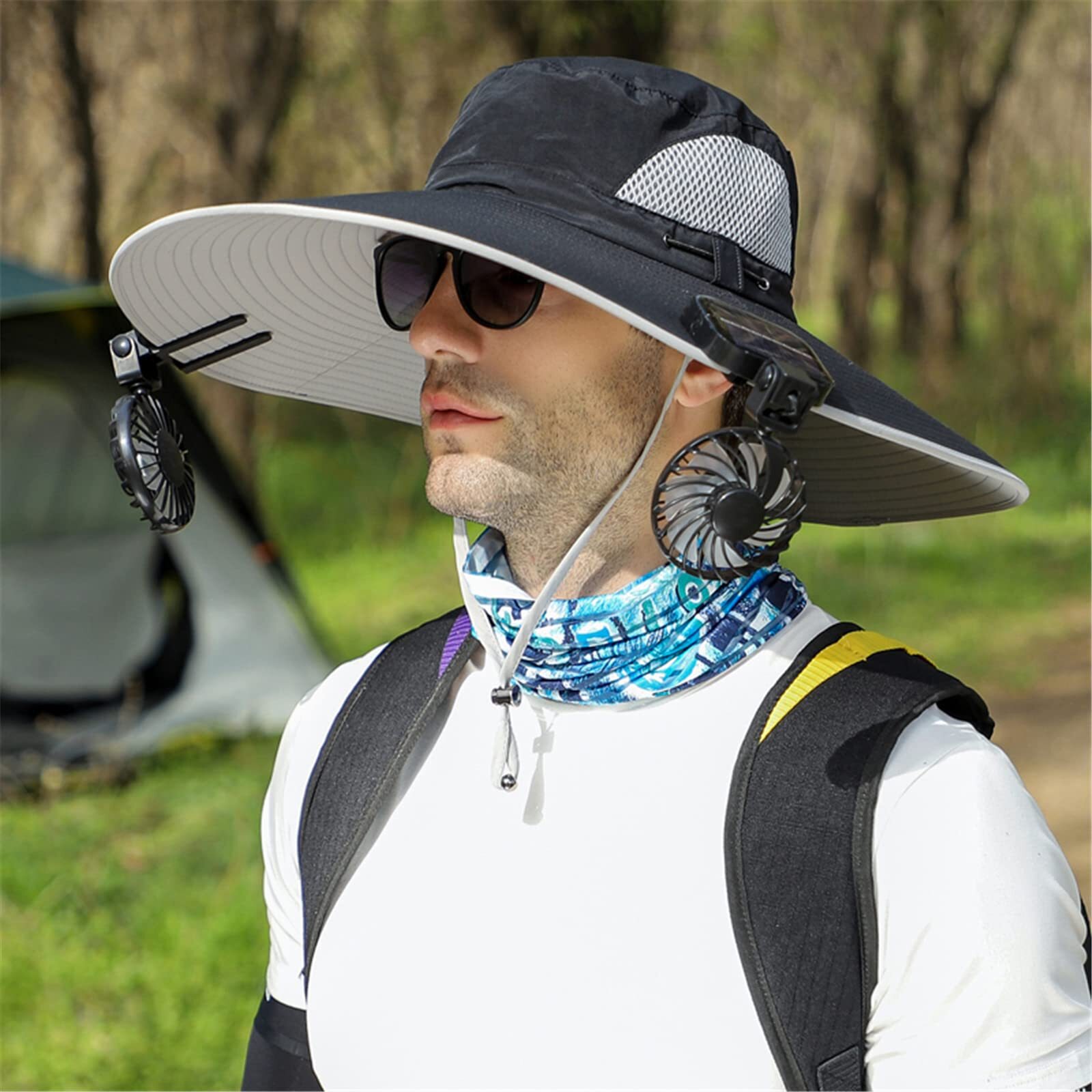 Super Wide Brim Sun Hat UPF 50+ UV Waterproof Fishing Hat for Men Women