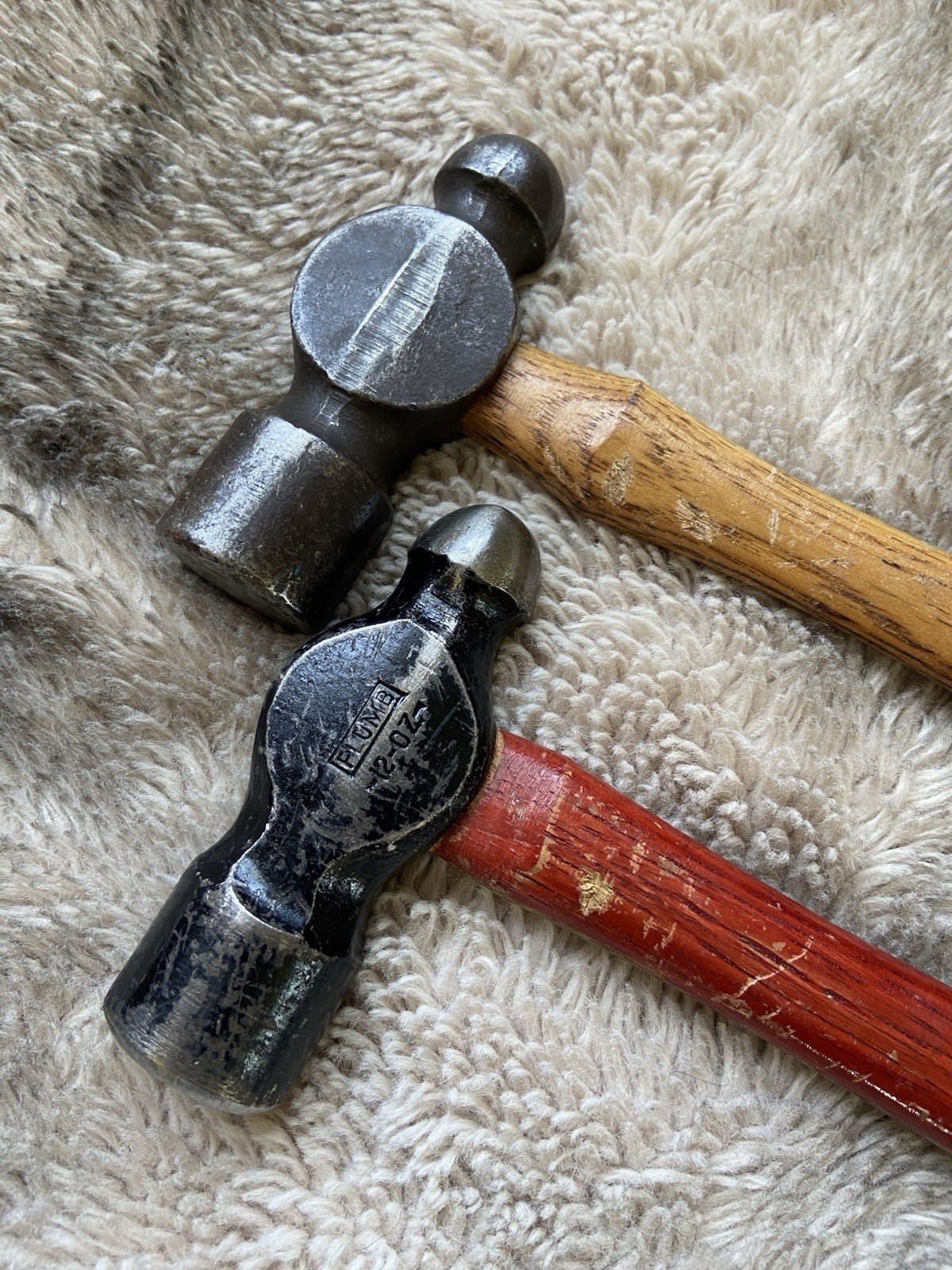 Plumb And One Non Marked Ball Peen Hammers In Excellent Condition