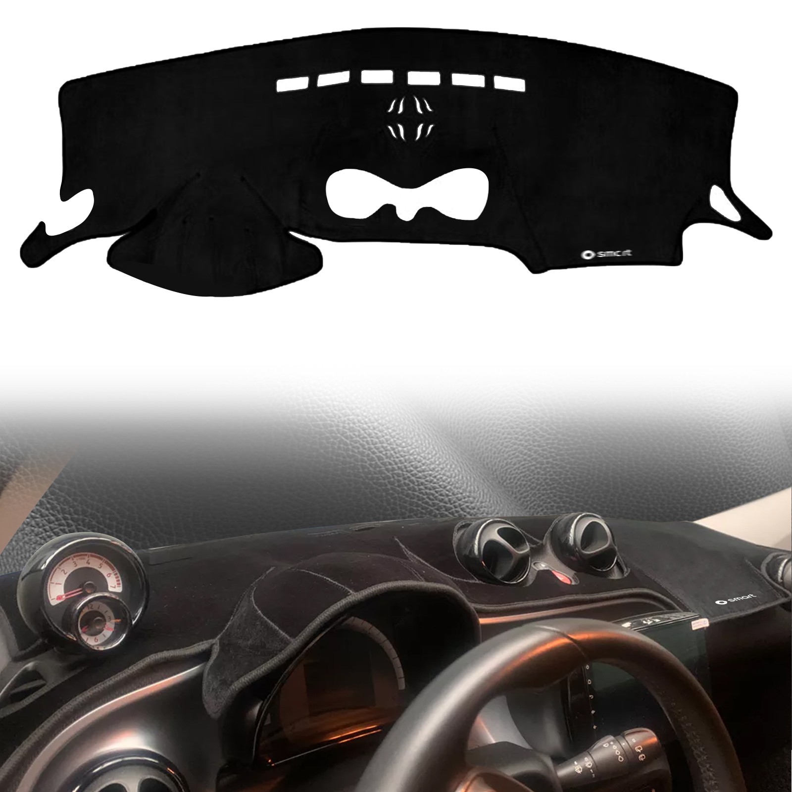 for Smart Fortwo Forfour 2014-2025 III LHD Dashboard Pad dashmat Car Accessories