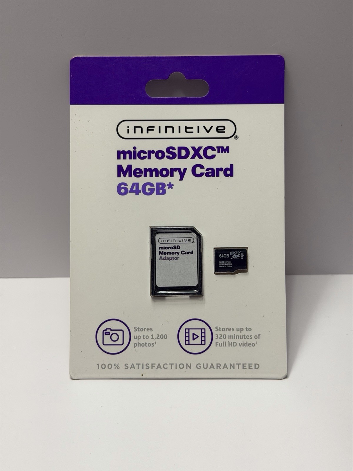INFINITIVE 64GB Micro SDXC + adapter Flash Memory Card