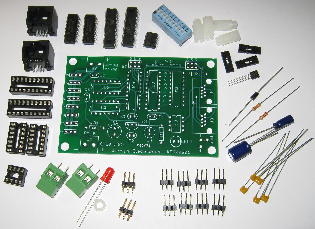 8 Channel DMX Controlled Servo Controller Kit KDS00801