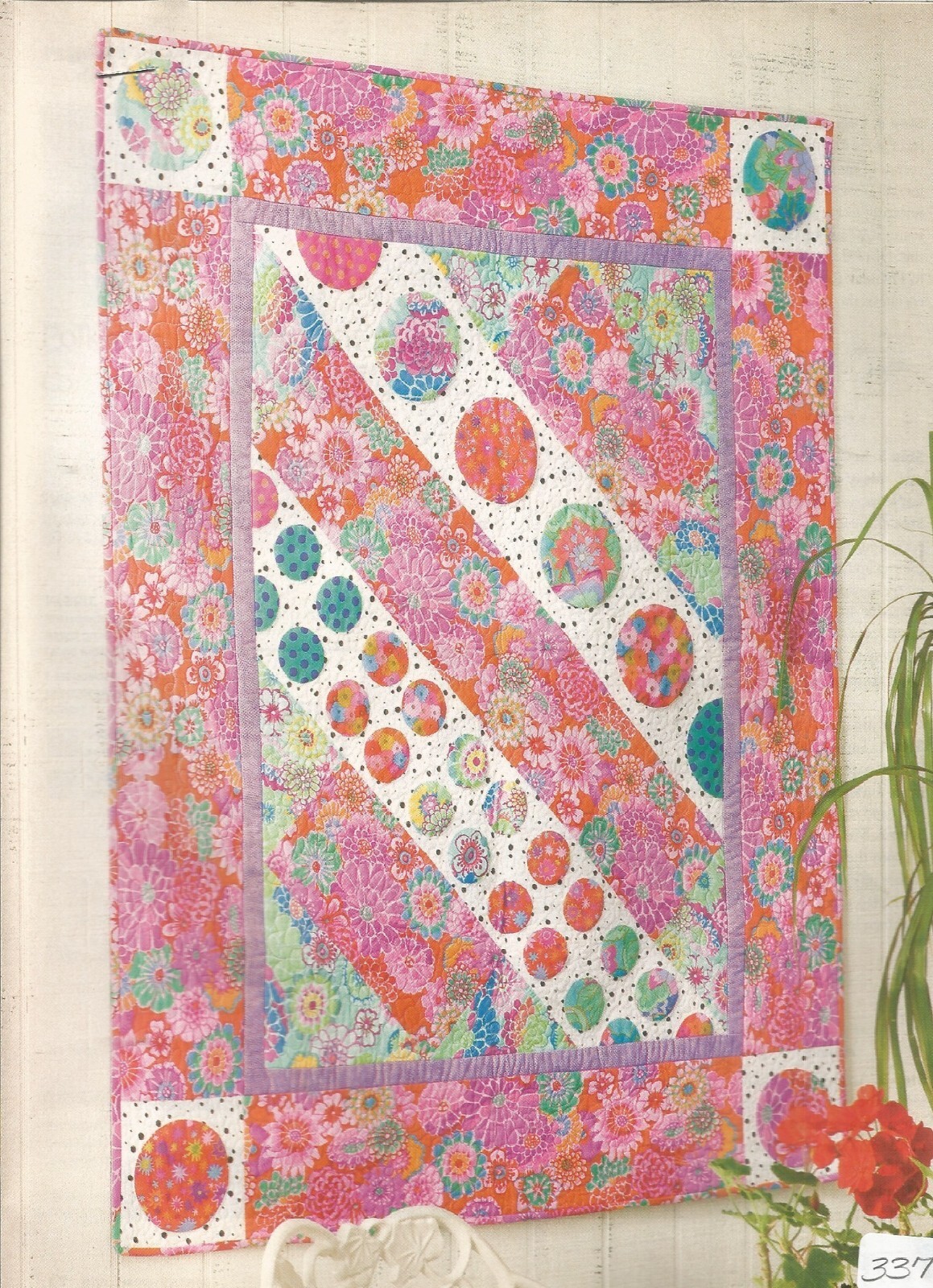 E0146 ROAD LESS TRAVELED  WALL HANGING QUILT  PATTERN/INSTRUCTIONS