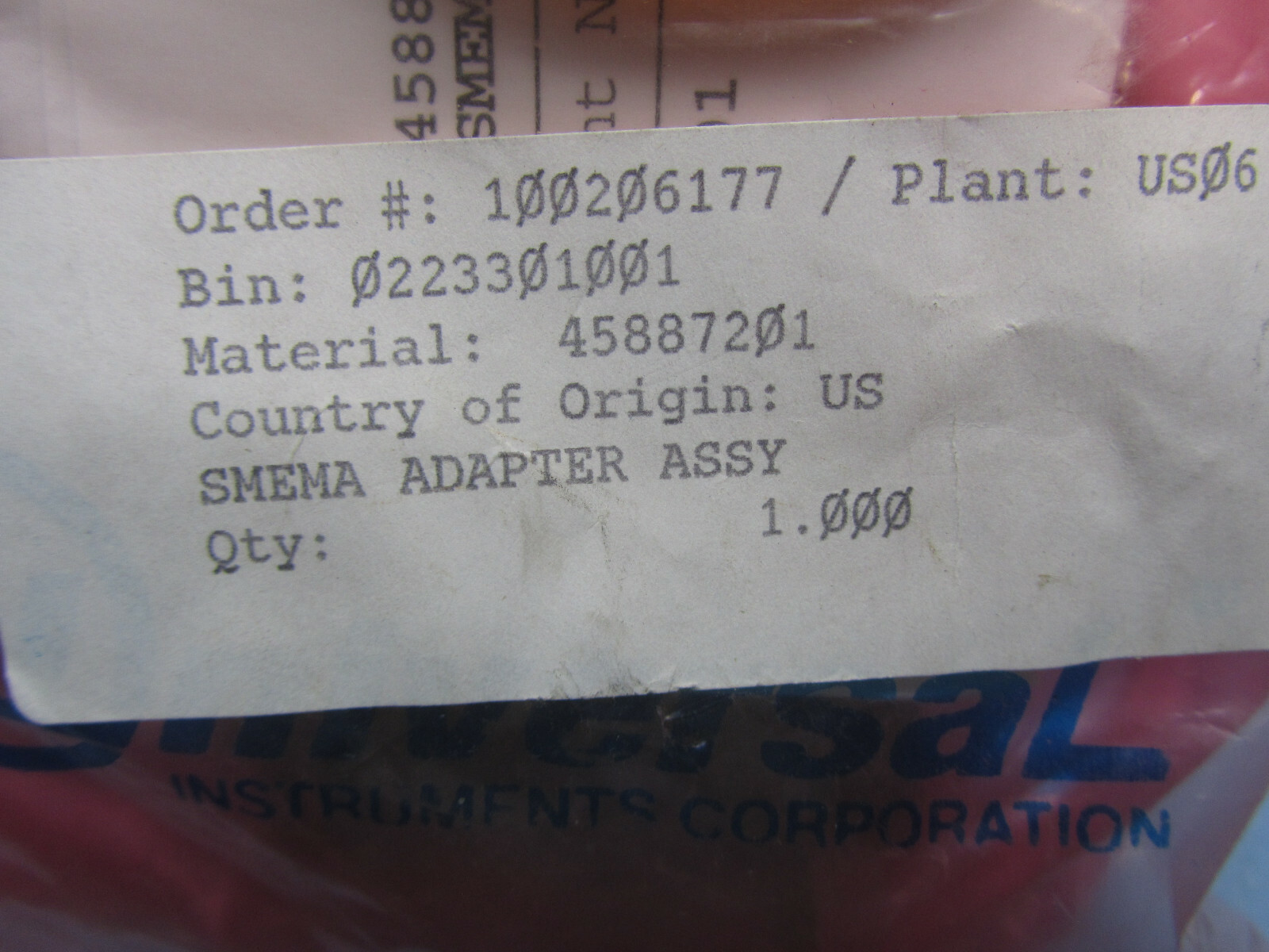 Universal Instruments SMEMA Adaptor Cable 45887201