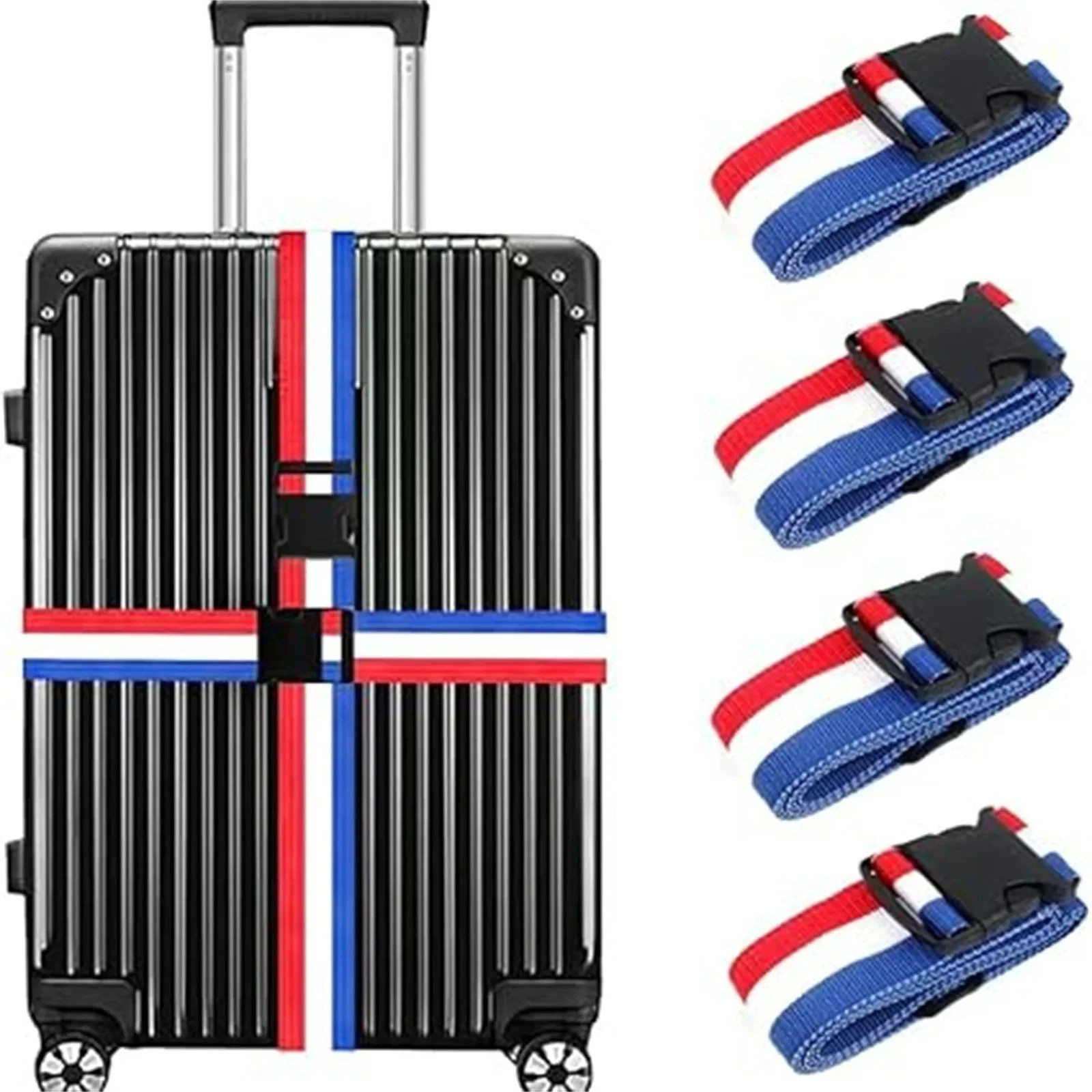 Adjustable Strong Extra Safety Travel Suitcase Luggage Baggage Straps Tie Belt