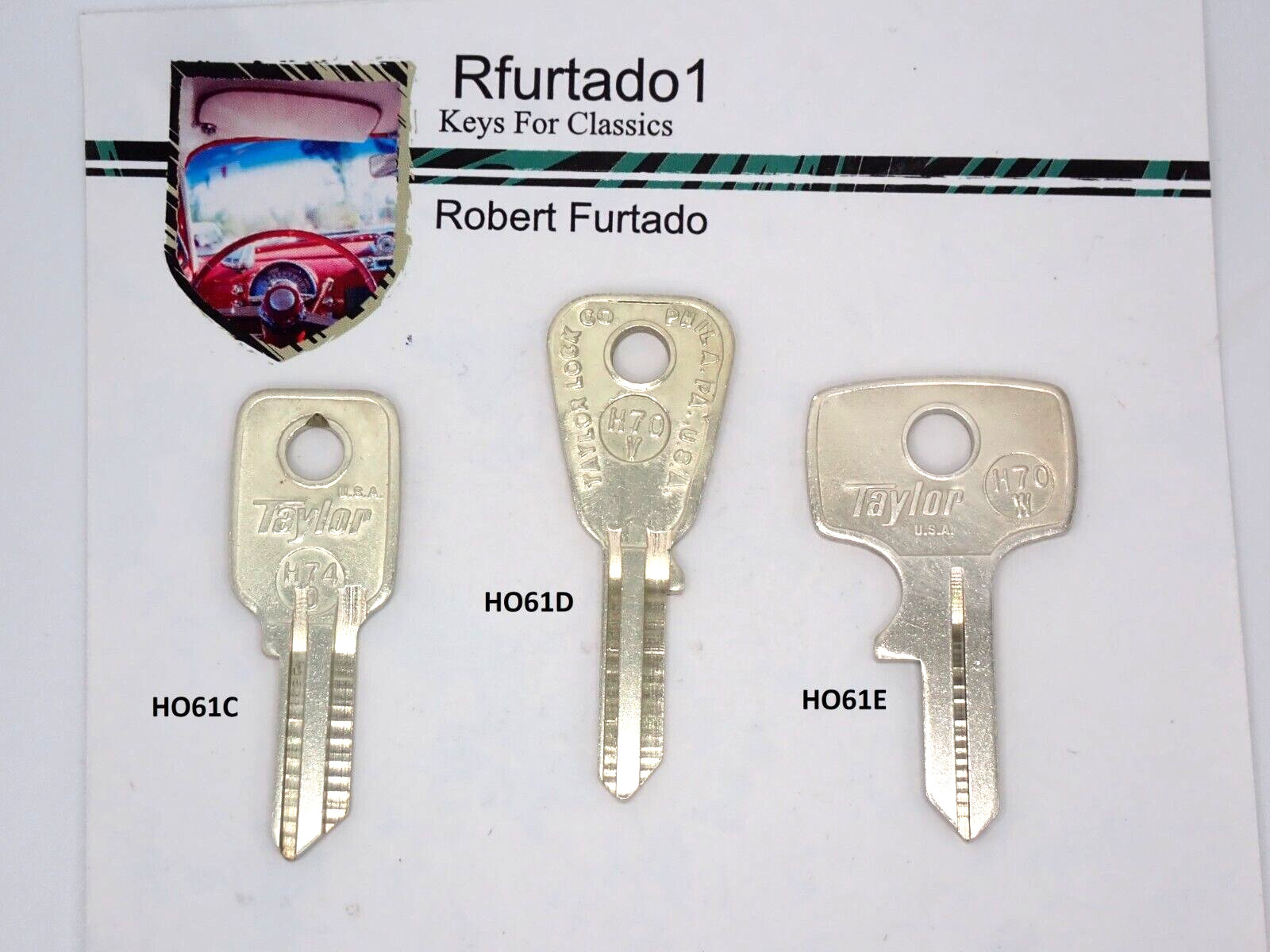 Key Blank for Vintage Honda Motorcycle 1960's to 1980's (HO61C-HO61D-HO61E)