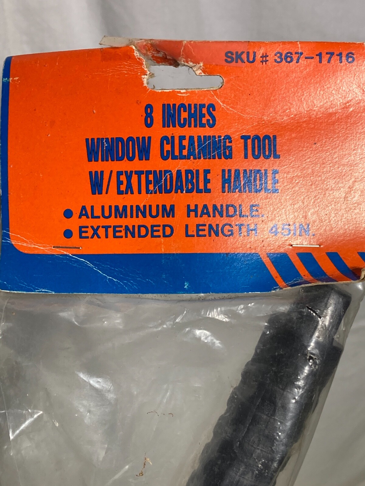 Builder's Square 8" Window Washer Squeegee Cleaning Tool with Extendable Handle