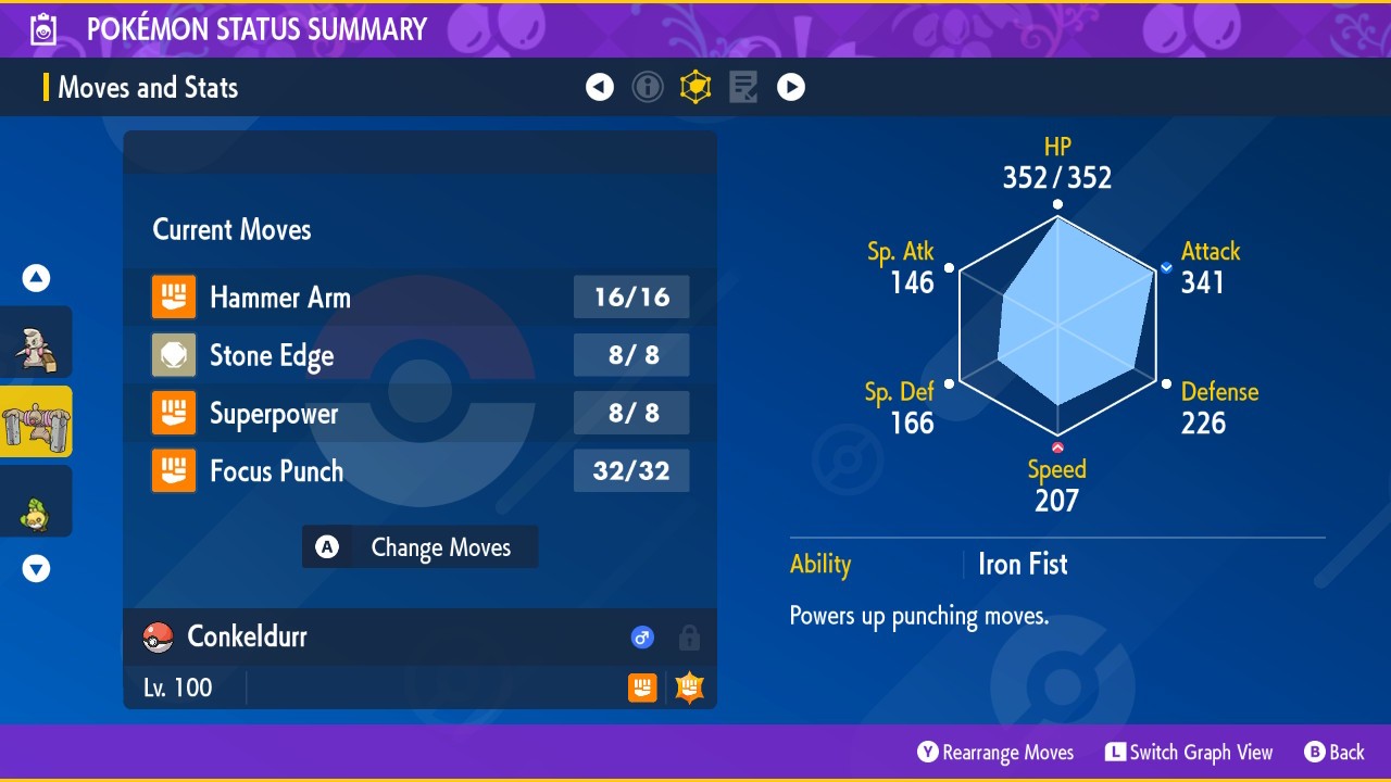 Pokemon Scarlet and Violet PSV - Shiny 6IV Conkeldurr