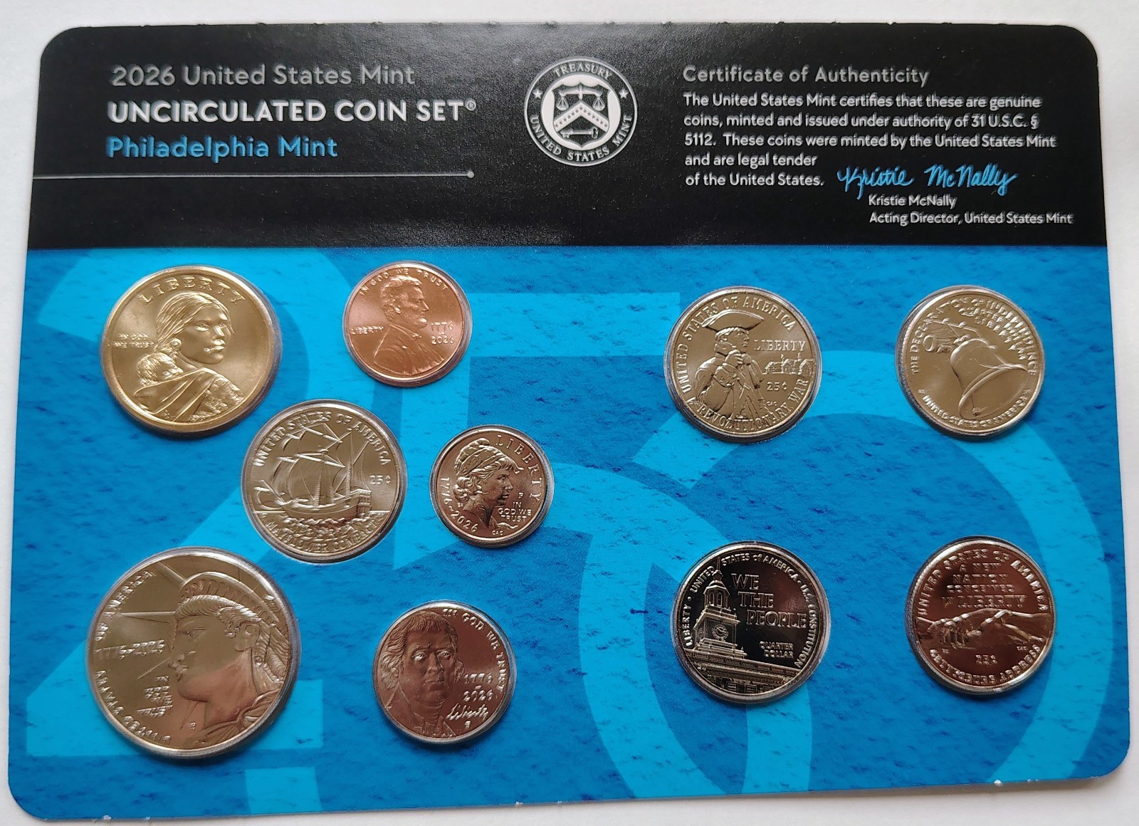 2026 Philadelphia Mint Uncirculated Set 1776 - 2026 with Valuable Lincoln Cent!