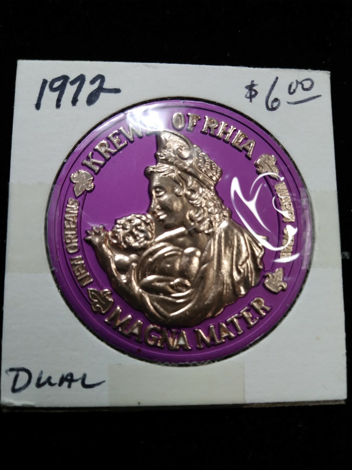 1972 Rhea Dual Color Doubloon - Mardi Gras