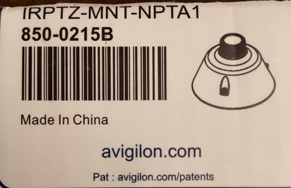 Avigilon IRPTZ-MNT-NPTA1 Pendant Adapter 850-0215B