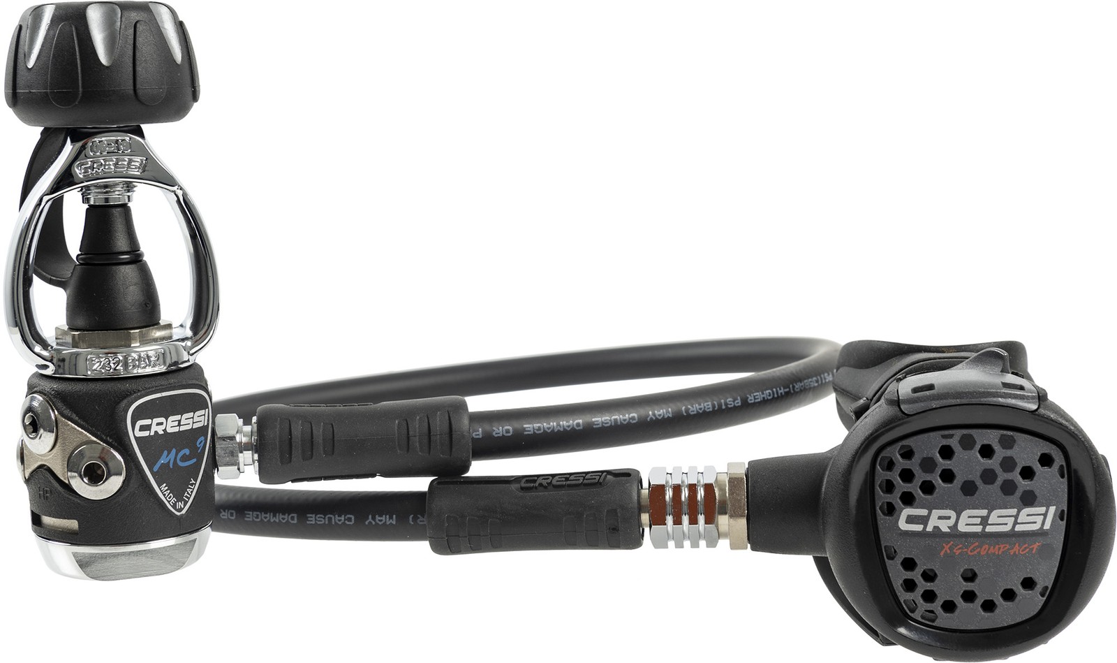 Cressi MC9 Compact Regulator, Int, Grey