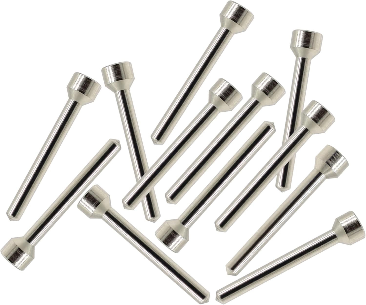 12 Pack Headed Decapping Pins Reloading Die, Redesigned Decapping Pins