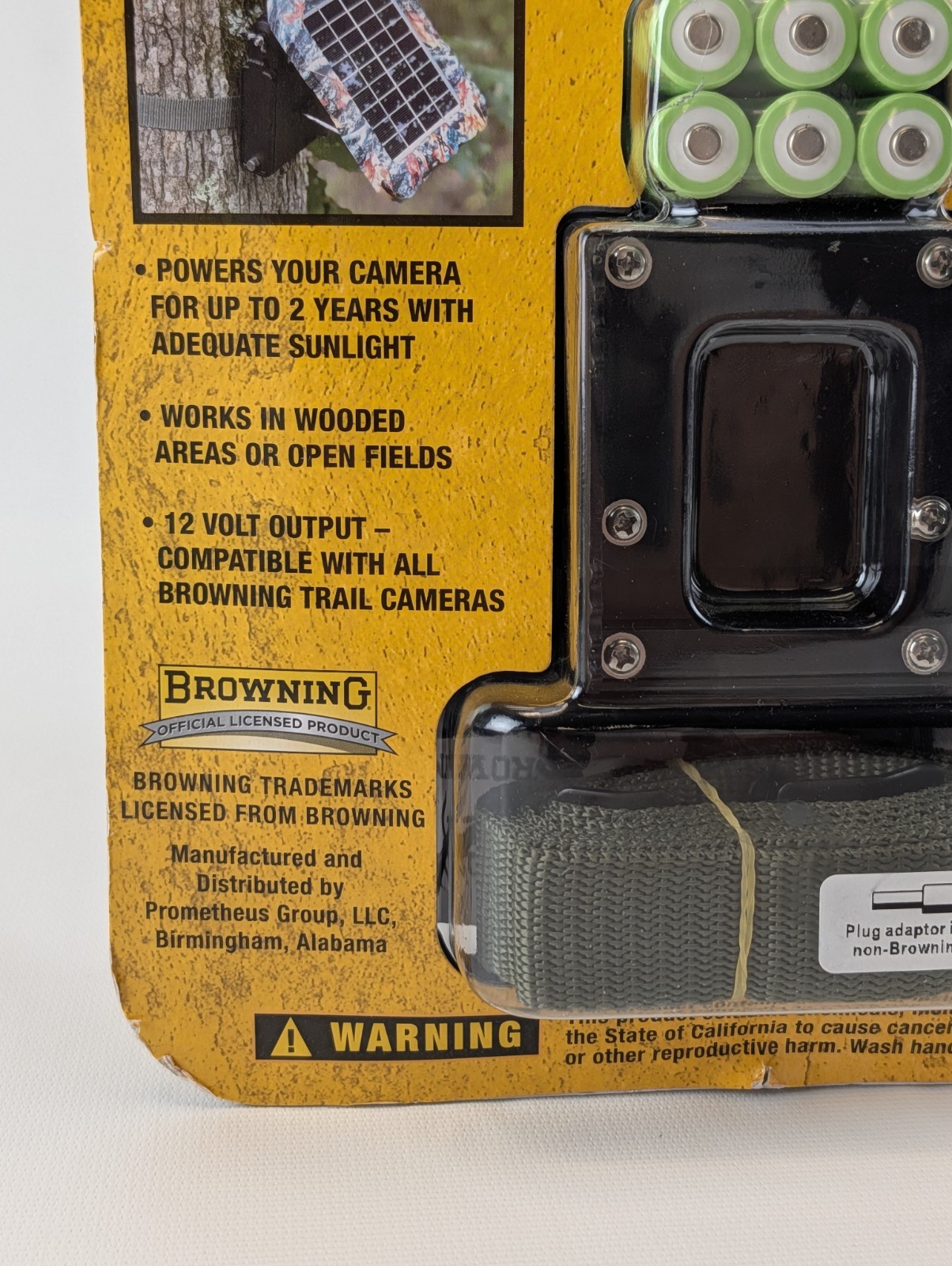 Browning Trail Camera Solar Power Pack Camo New BTC-SBP12