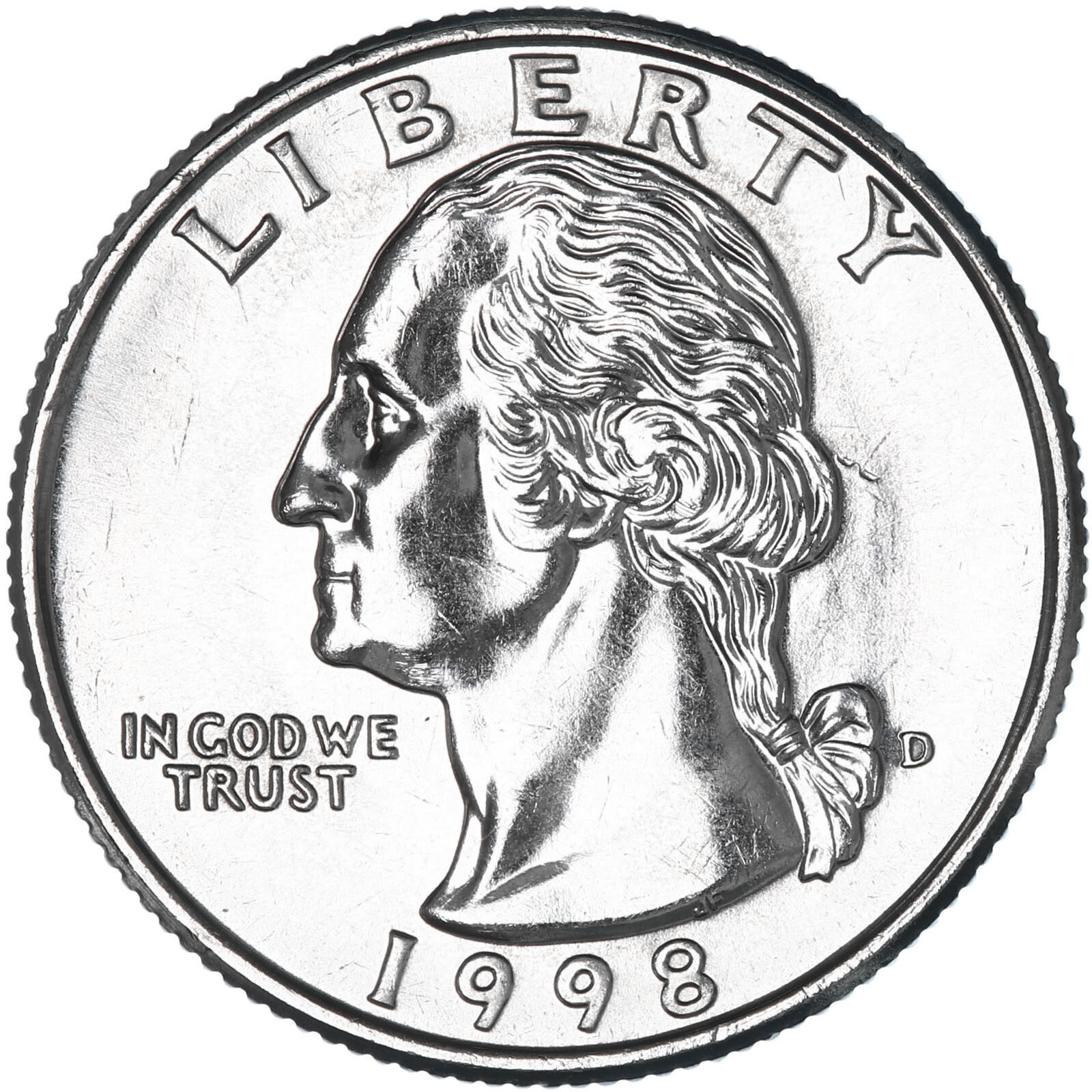 1998 D Washington Quarter BU US Coin