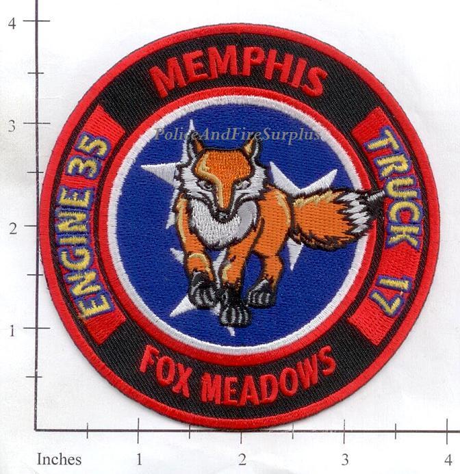 Tennessee - Memphis Engine 35 Ladder 17 TN Fire Dept Patch  Fox Meadows