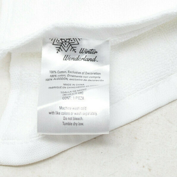 Winter Wonder Holiday Ornament Hand towel