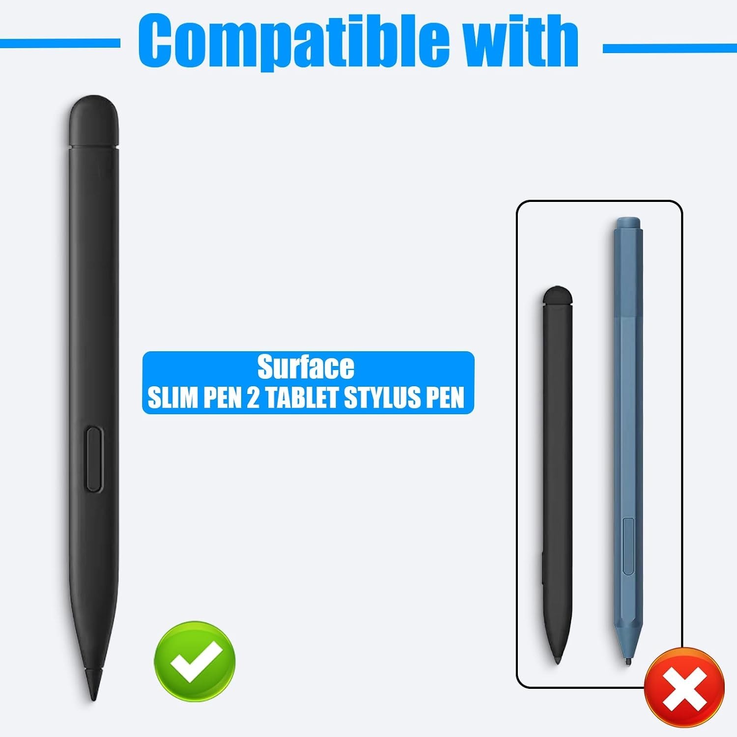 Replacement Tips for Surface Slim Pen 2 – 2-Pack with High Sensitivity
