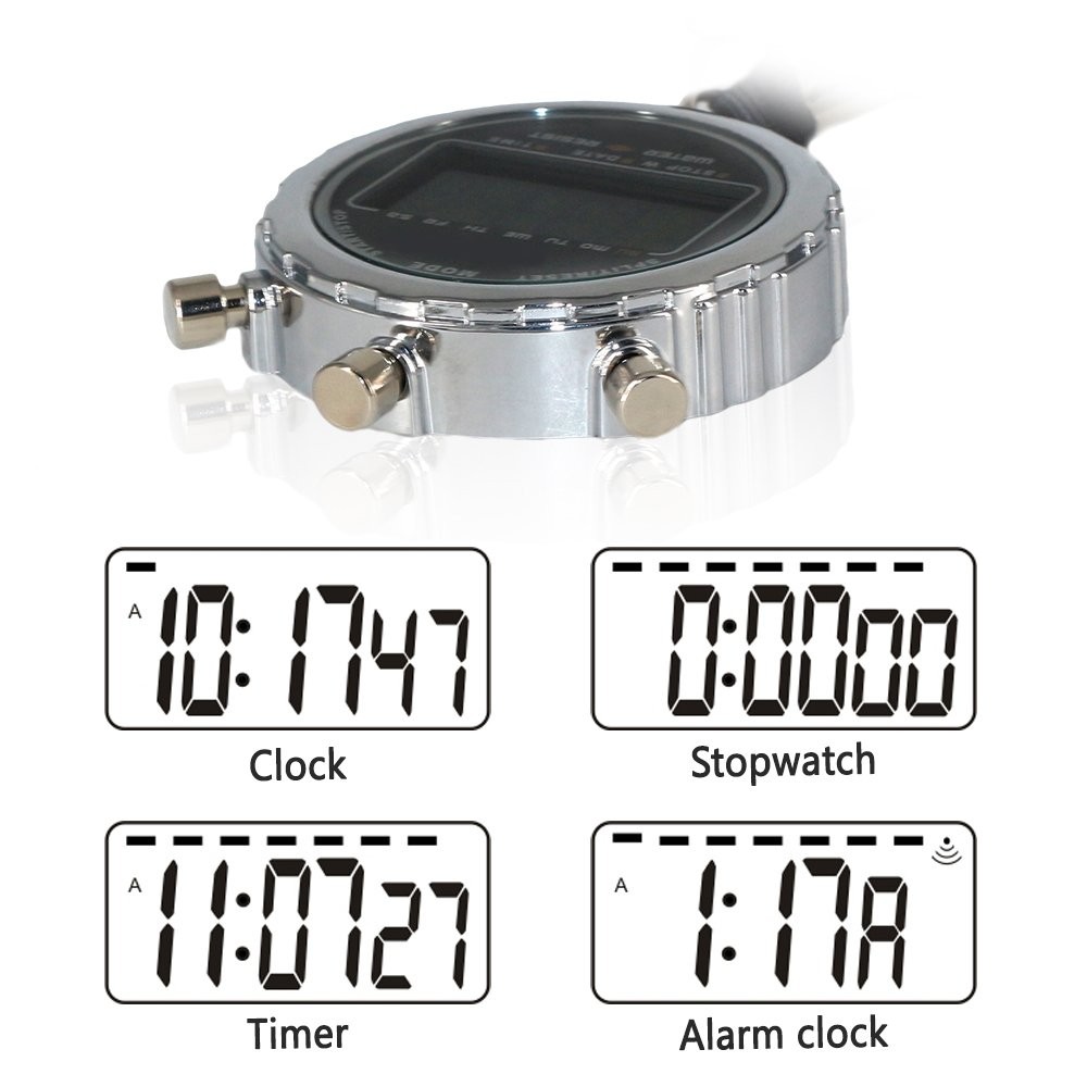 Stopwatch,1/100th Second Clock Daily Rainproof Digital Timer for Sports Match...
