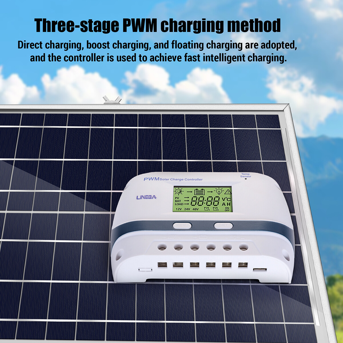 Compact 30A Solar Panel Regulator for Enhanced Battery Life and Efficiency