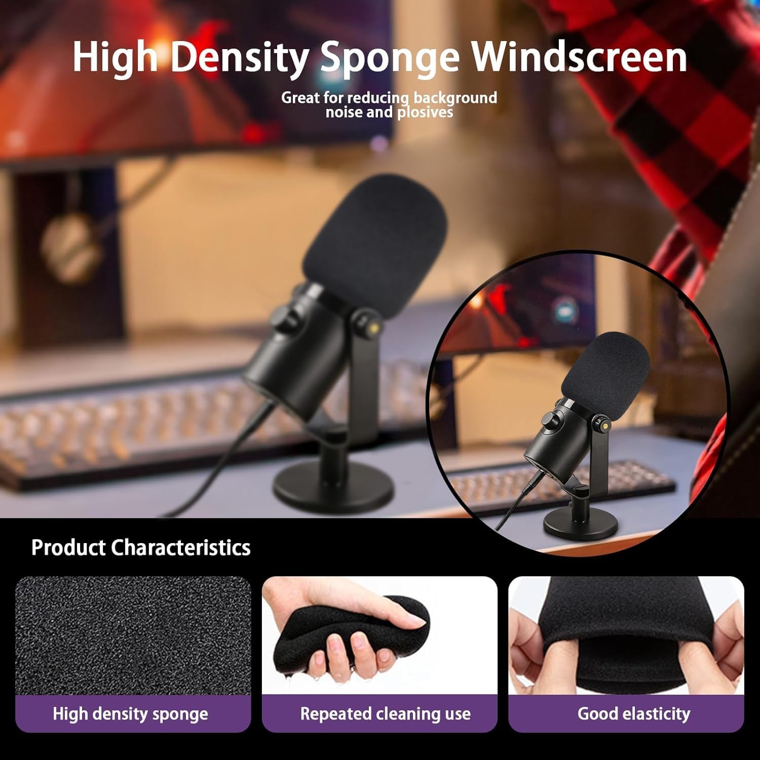 Microphone Windscreen for maono PD400X, PD400X Windscreen with Perfect Compat...