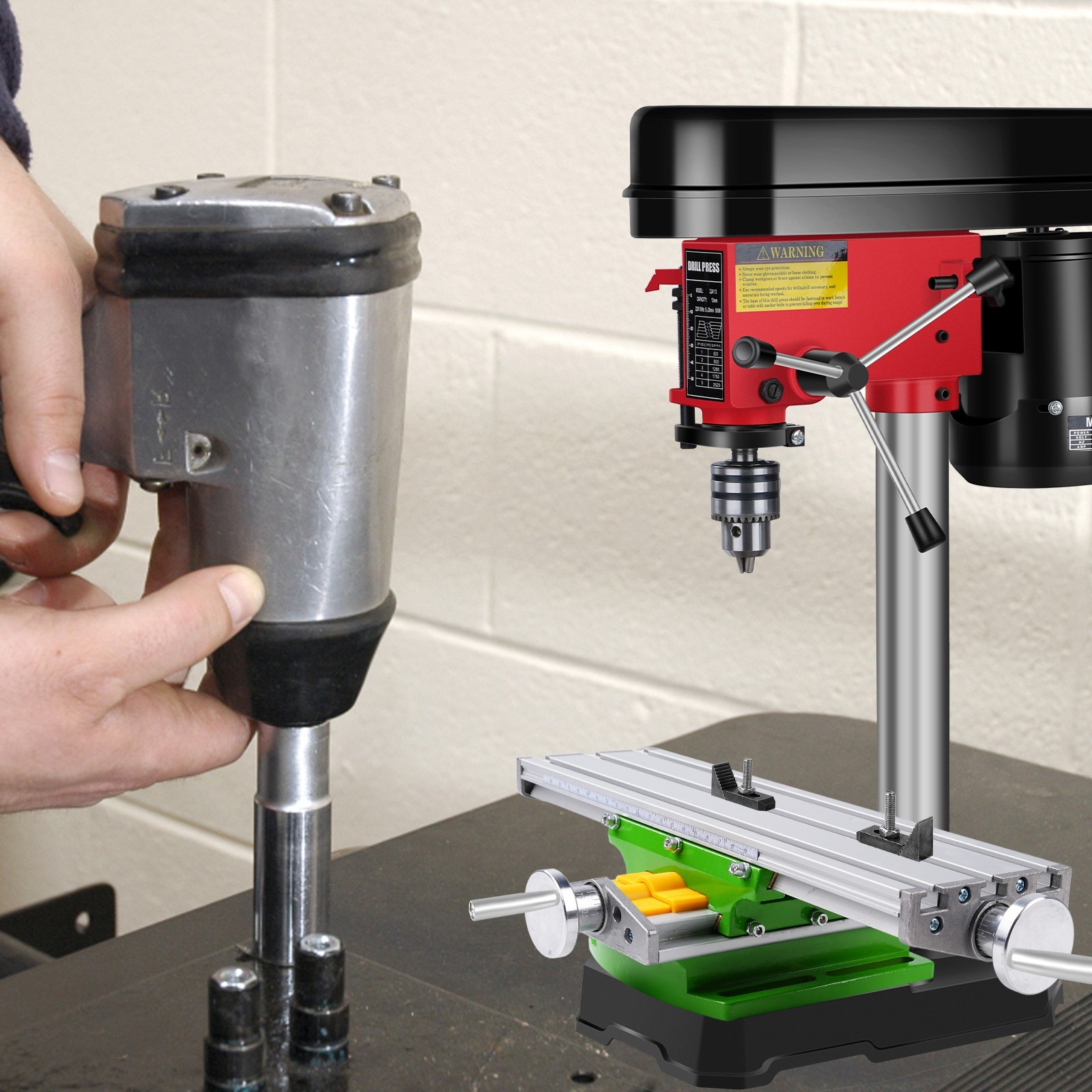 Upgraded Mini Multifunction Cross Slide Table Milling Working Drilling Bench