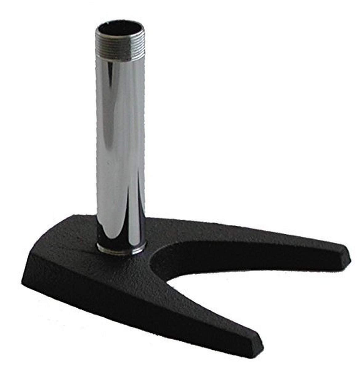 Audio2000'S AST4211 Desktop Microphone Stand with Cast-Iron U-Shaped Base