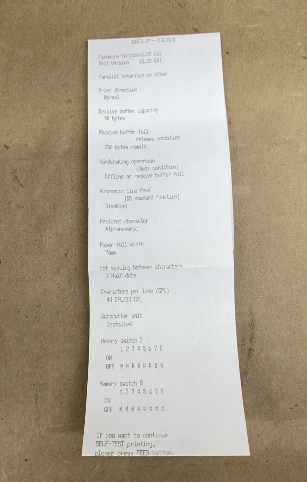 Epson TM-U220B Dot Matrix POS Receipt Printer Ethernet USB M188B TESTED WORKING