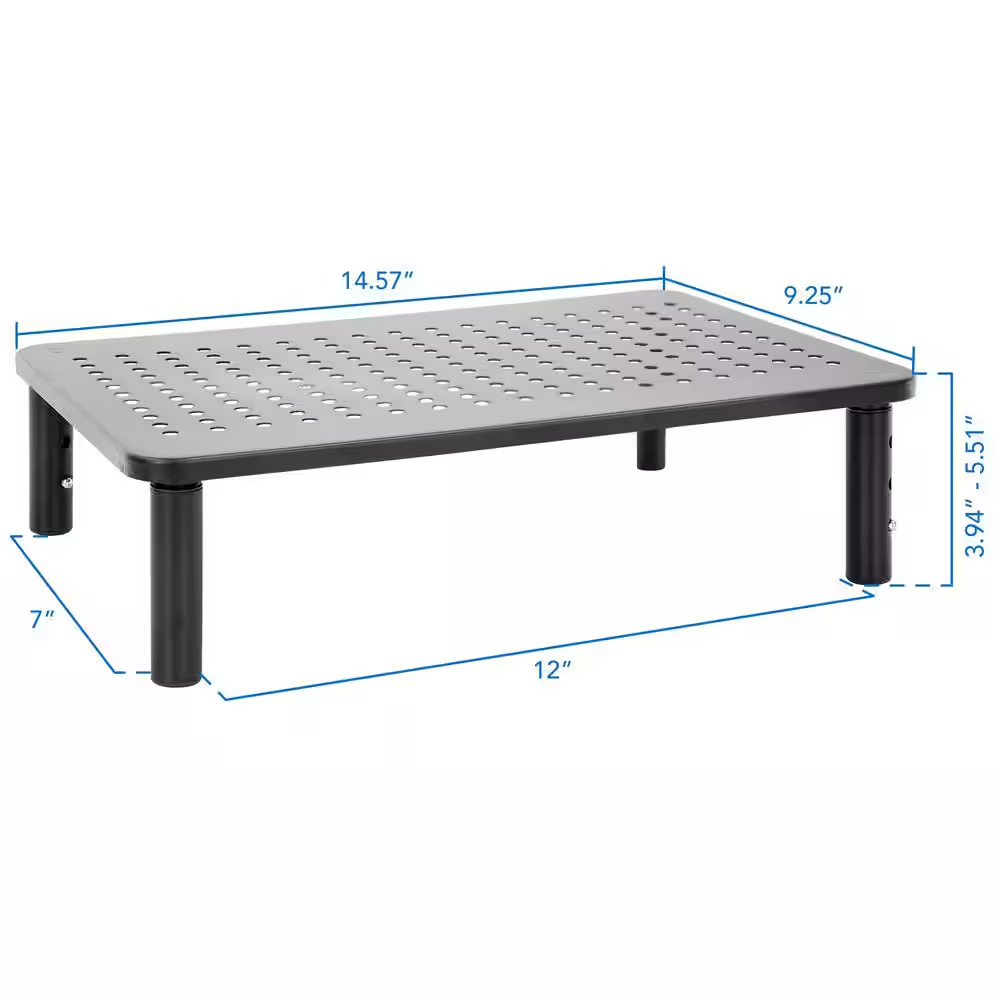 Adjustable Monitor Risers for an Ergonomic Workplace (Set of 2)