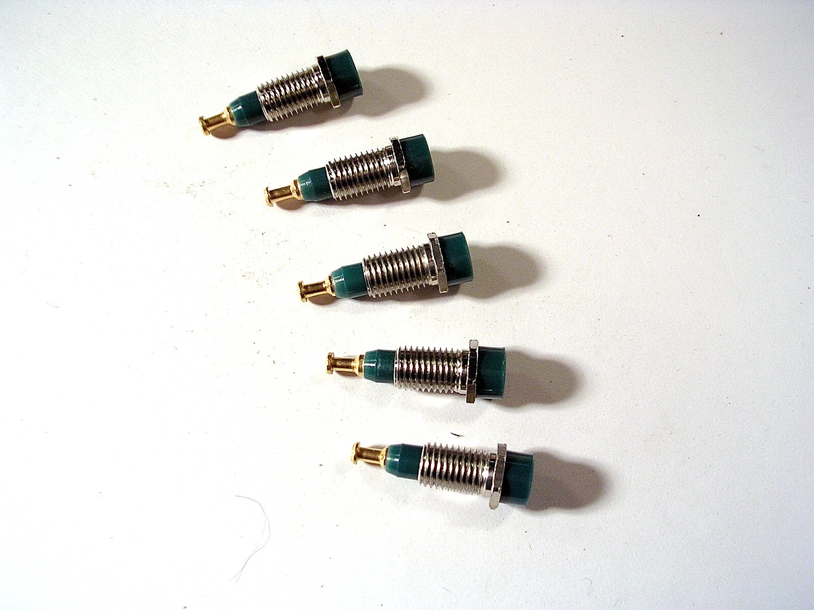 CONCORD 09-9074-1-0315 PIN TIP JACK PANEL MOUNT GREEN   LOT (5)