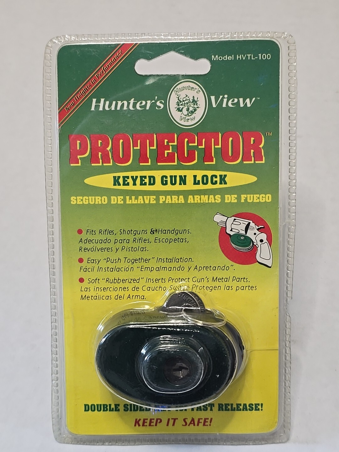 Gun Lock Keyed Hunters View Protector Model HVTL-100 In Original Damaged Package