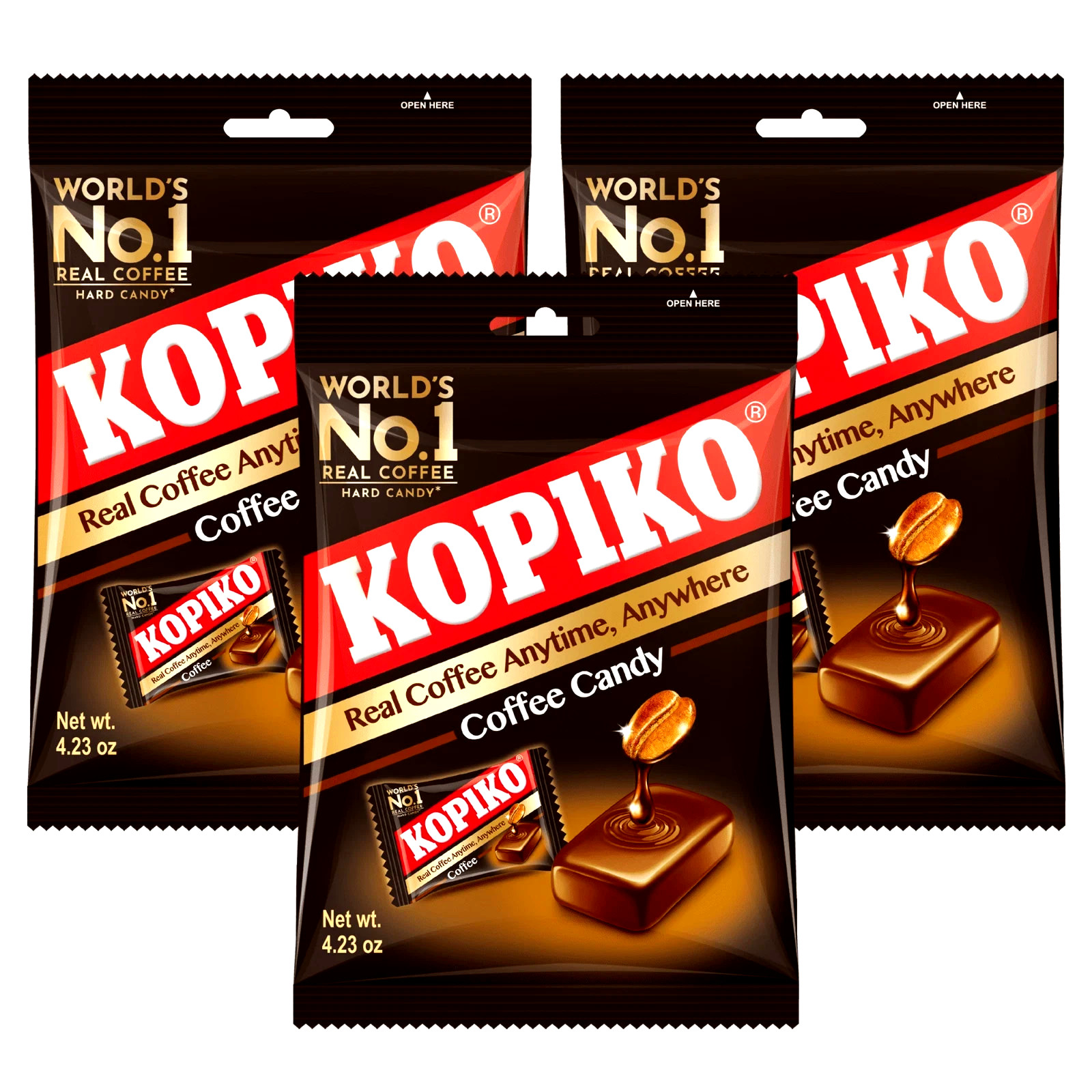 Kopiko Coffee Candy 4.23 oz ( Pack of 3 )~08/01/2027