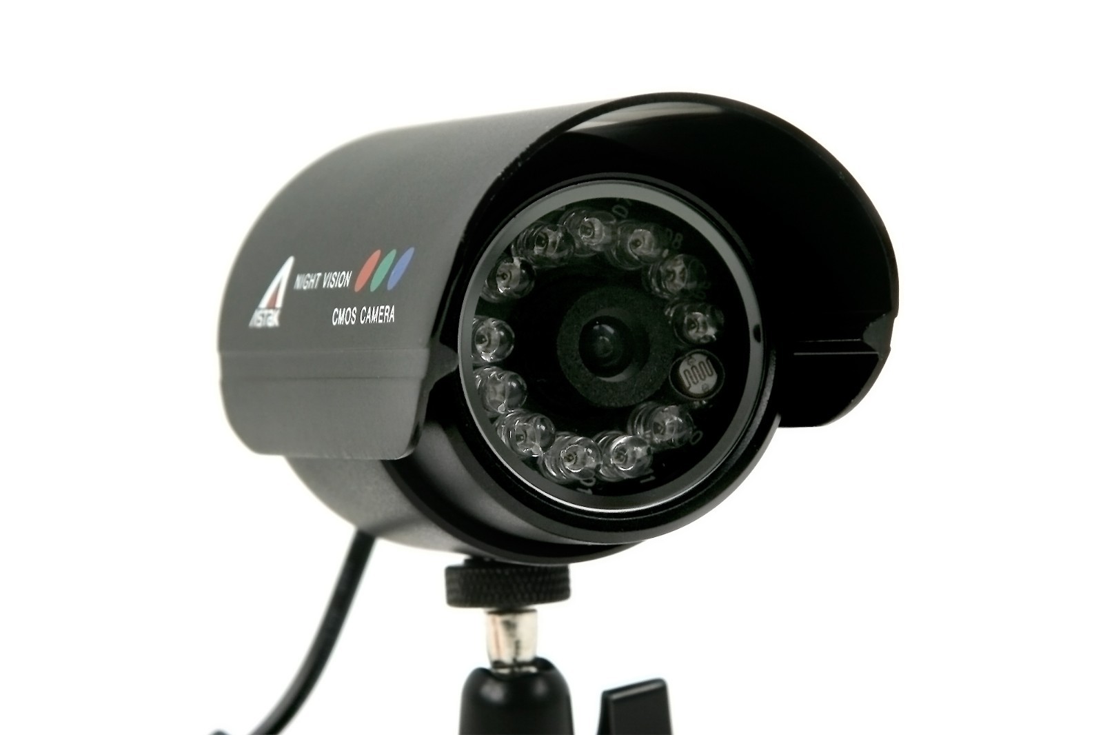 Wired Surveillance infrared Camera with Cable and Power Supply
