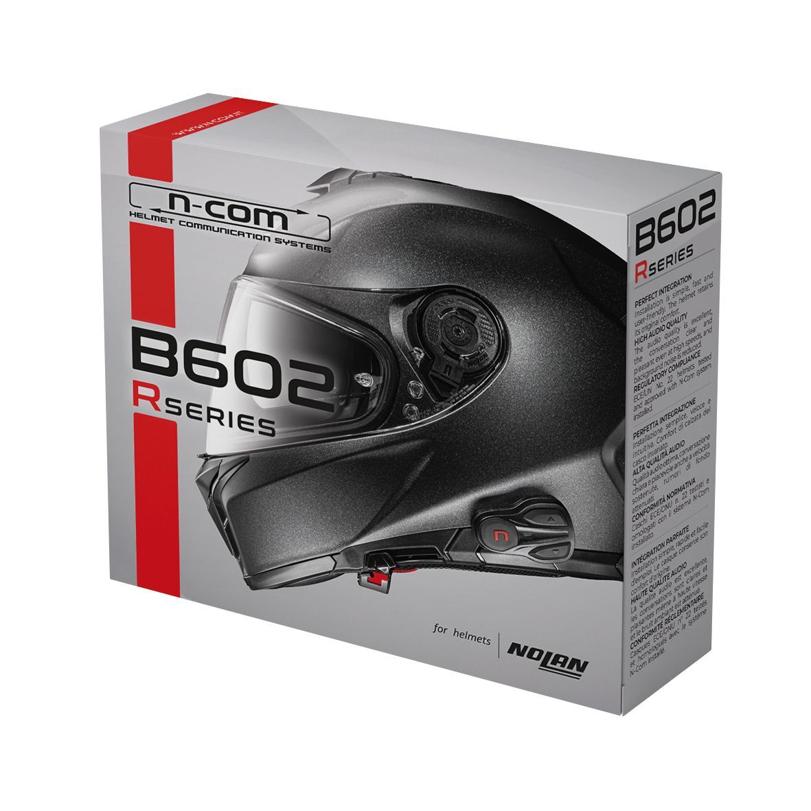 N-COM B602 R Bluetooth Intercom for Nolan/Grex Headphones