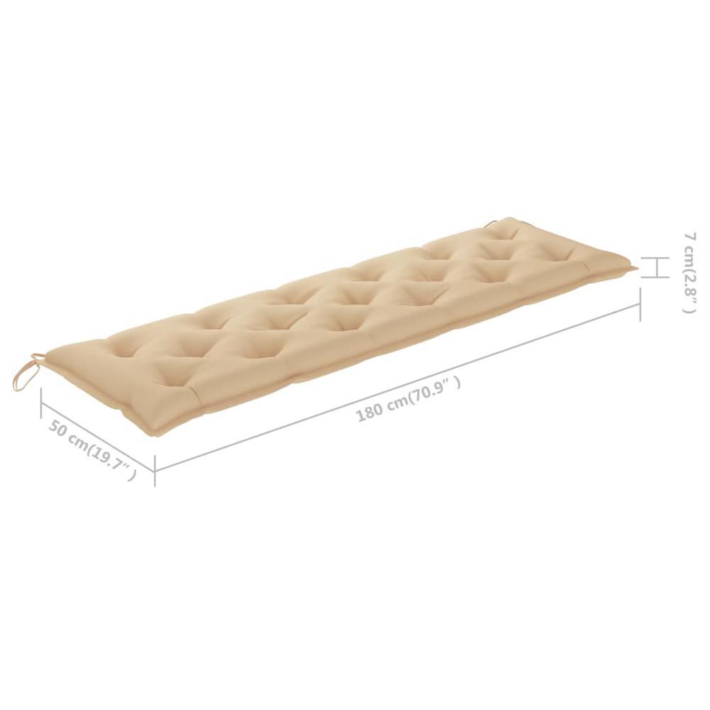 vidaXL Cushion for Swing Chair Beige 70.9" Fabric, 315031