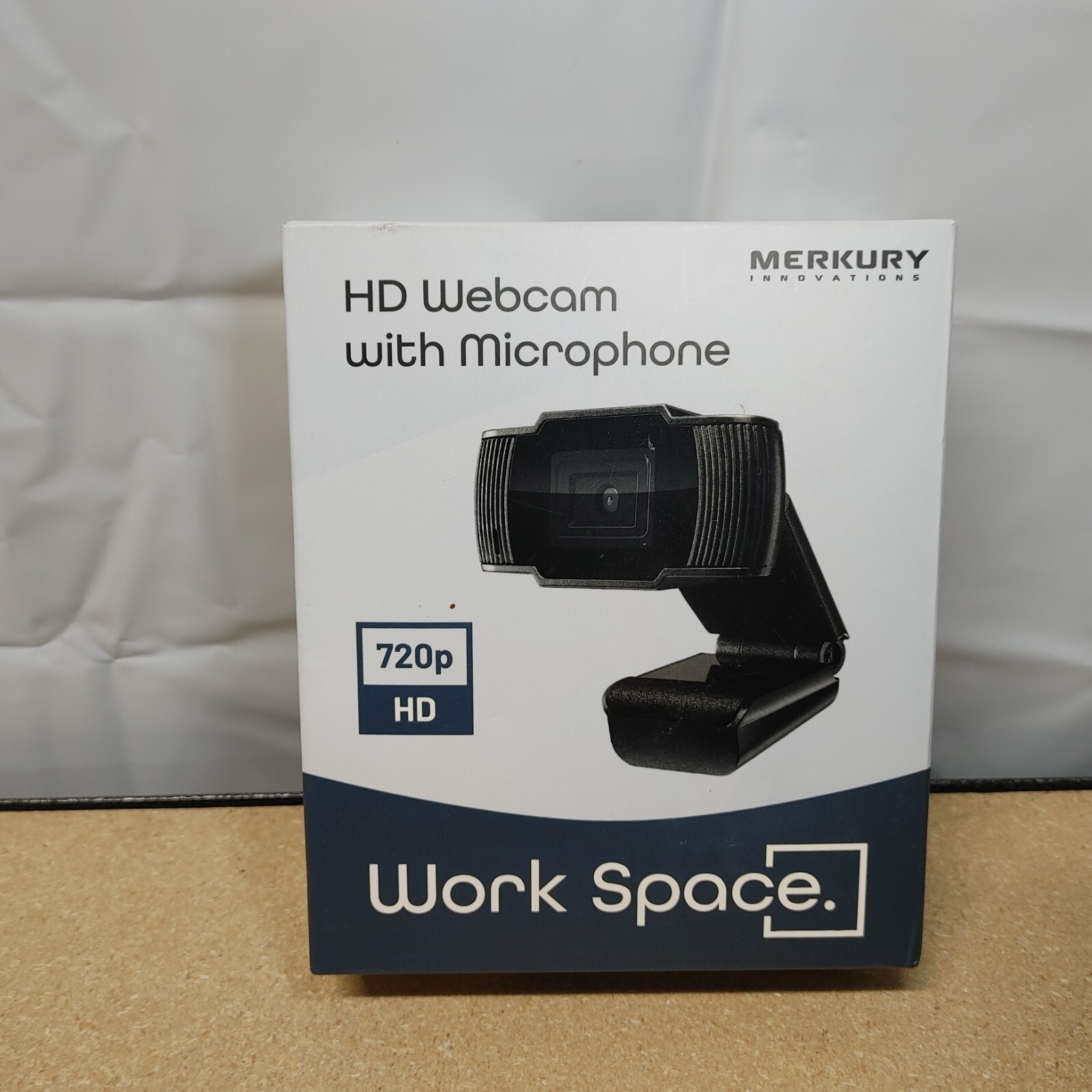 New Merkury Innovations 720p HD Work Space Webcam with Microphone Black.
