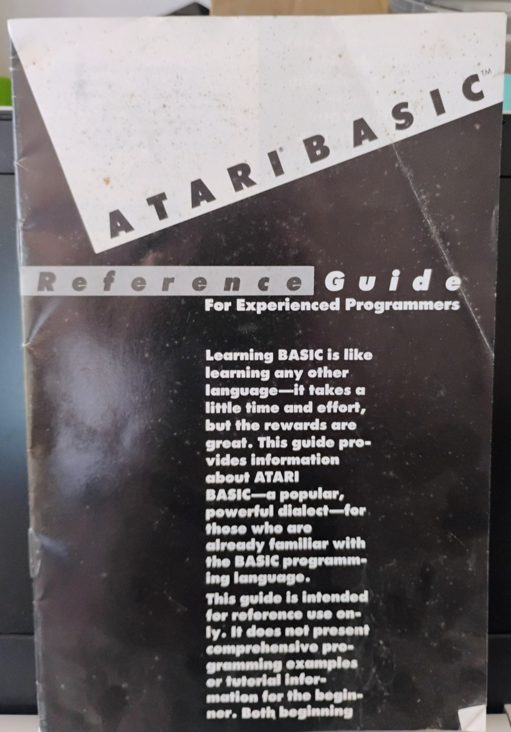 Atari BASIC Reference Guide 400/800/XL/XE - Used
