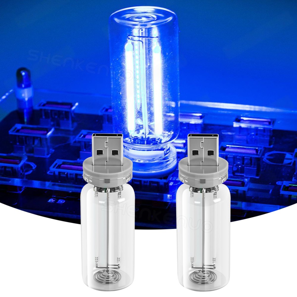 2x USB Touch Controlled Vehicle Interior Night Lights Retro-Inspired Mood Lights