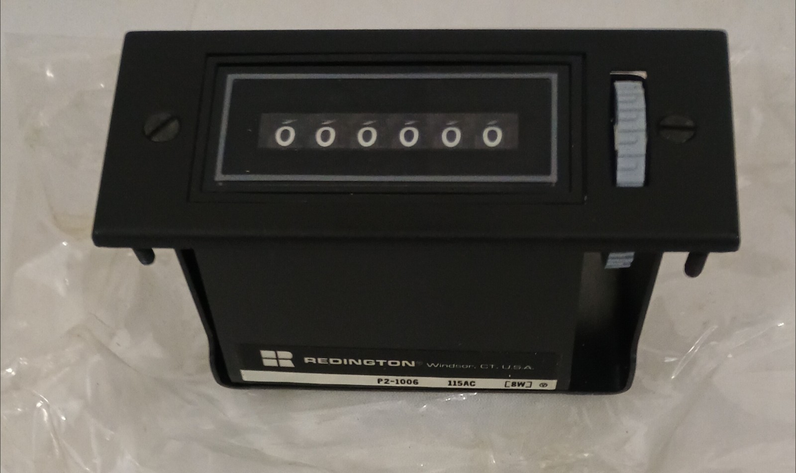 REDINGTON P2-1006 ELECTRO Mechanical Counter 6 Digit Panel Mount NEW Open Box