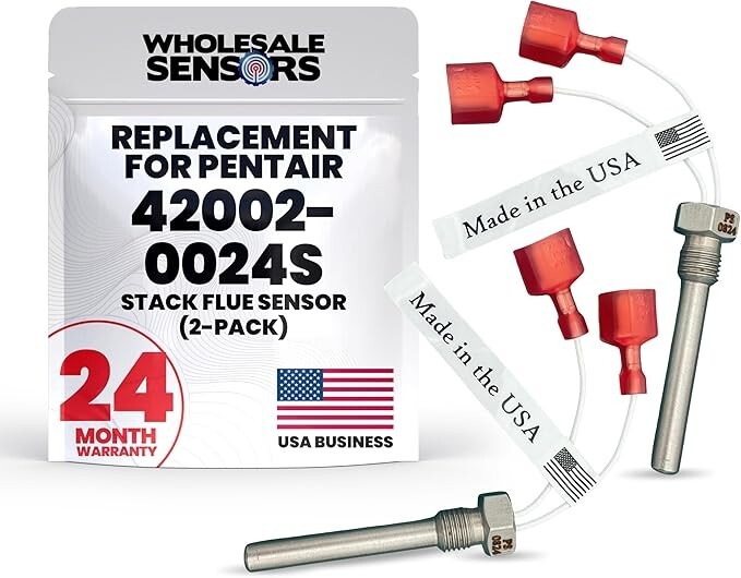 Pentair Stack Flue 42002-0024S (2-Pack) Replacement 2-yr Warranty Made in USA