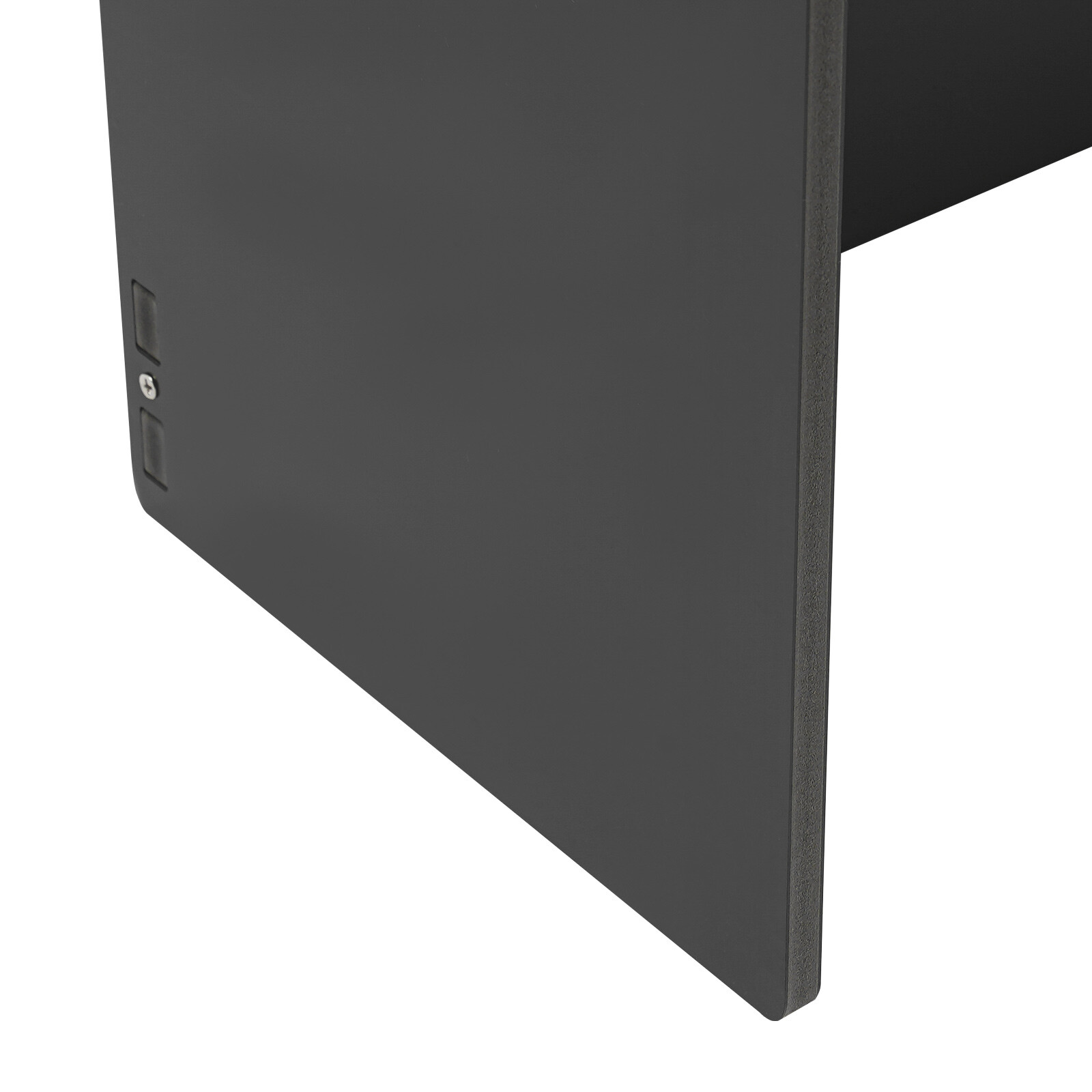 3-Tier Desktop Shelf Rectangular Desktop Bookshelf Desktop Display Rack Black US