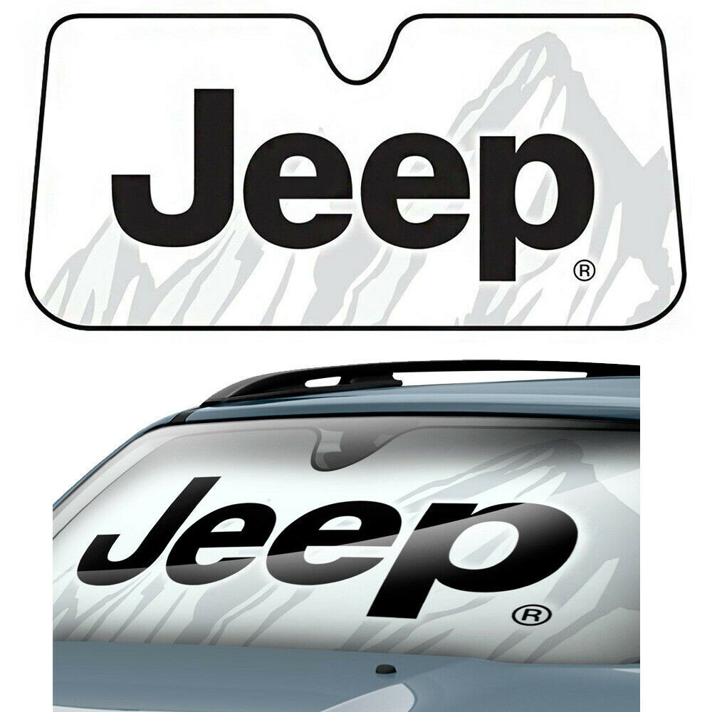 ⭐️⭐️⭐️⭐️⭐️ New Jeep SUV Universal Windshield Folding Front Sun Shade Sunshade