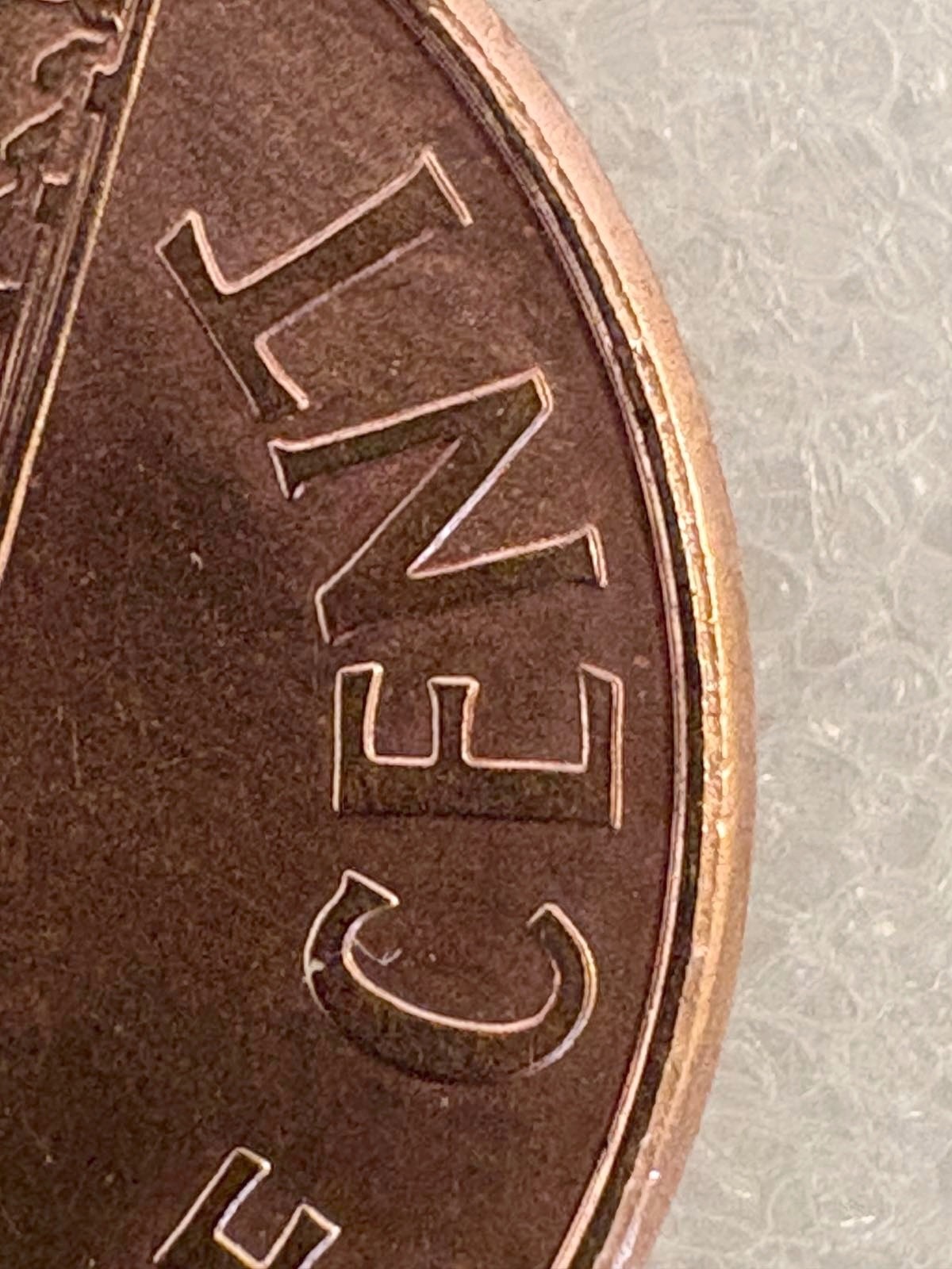 1997 U.S. penny no mint mark, Close AM, Rim Errors, off-center & More