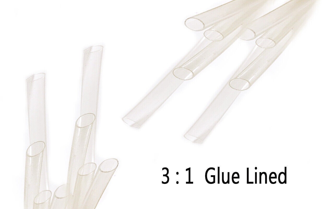 1/4" Diameter Heat Shrink Tubing with Adhesive 3:1 Marine Cable Protection Wire