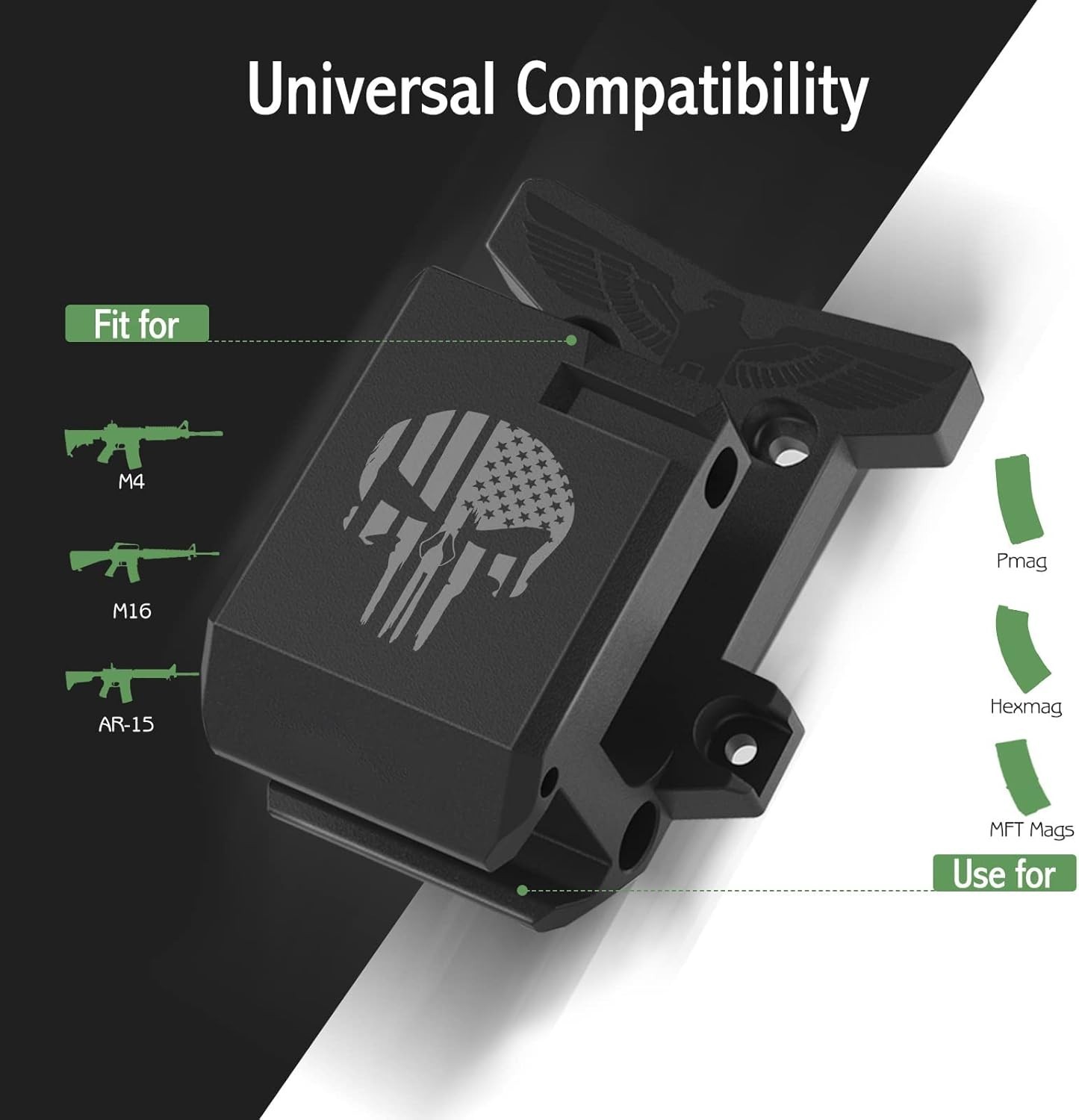 Ambidextrous Gun Wall Mount - Quick Install Firearm Rack With Lifetime