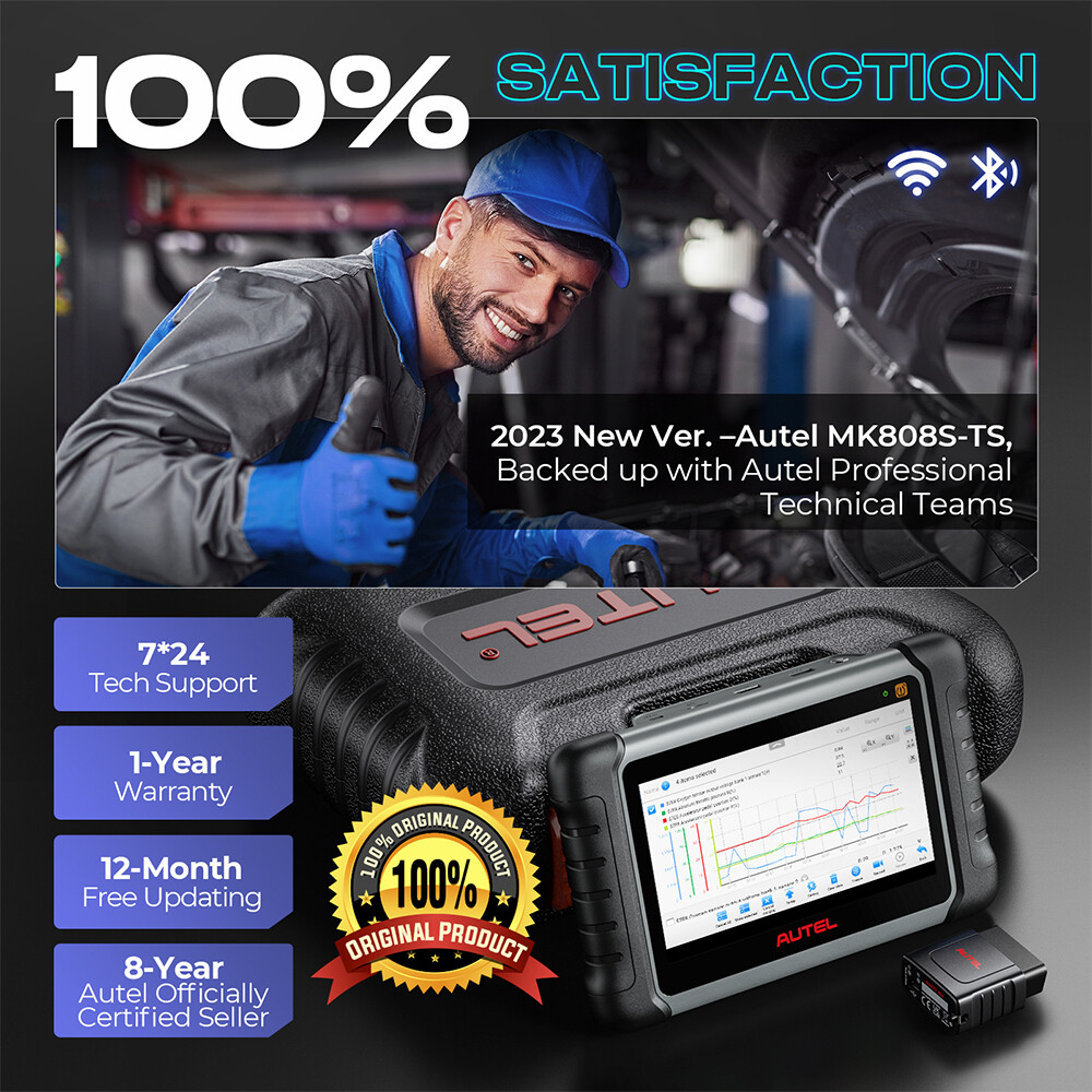 Autel MK808S-TS as MaxiSys MS906TS Diagnostic Scanner Bluetooth Code Reader TPMS