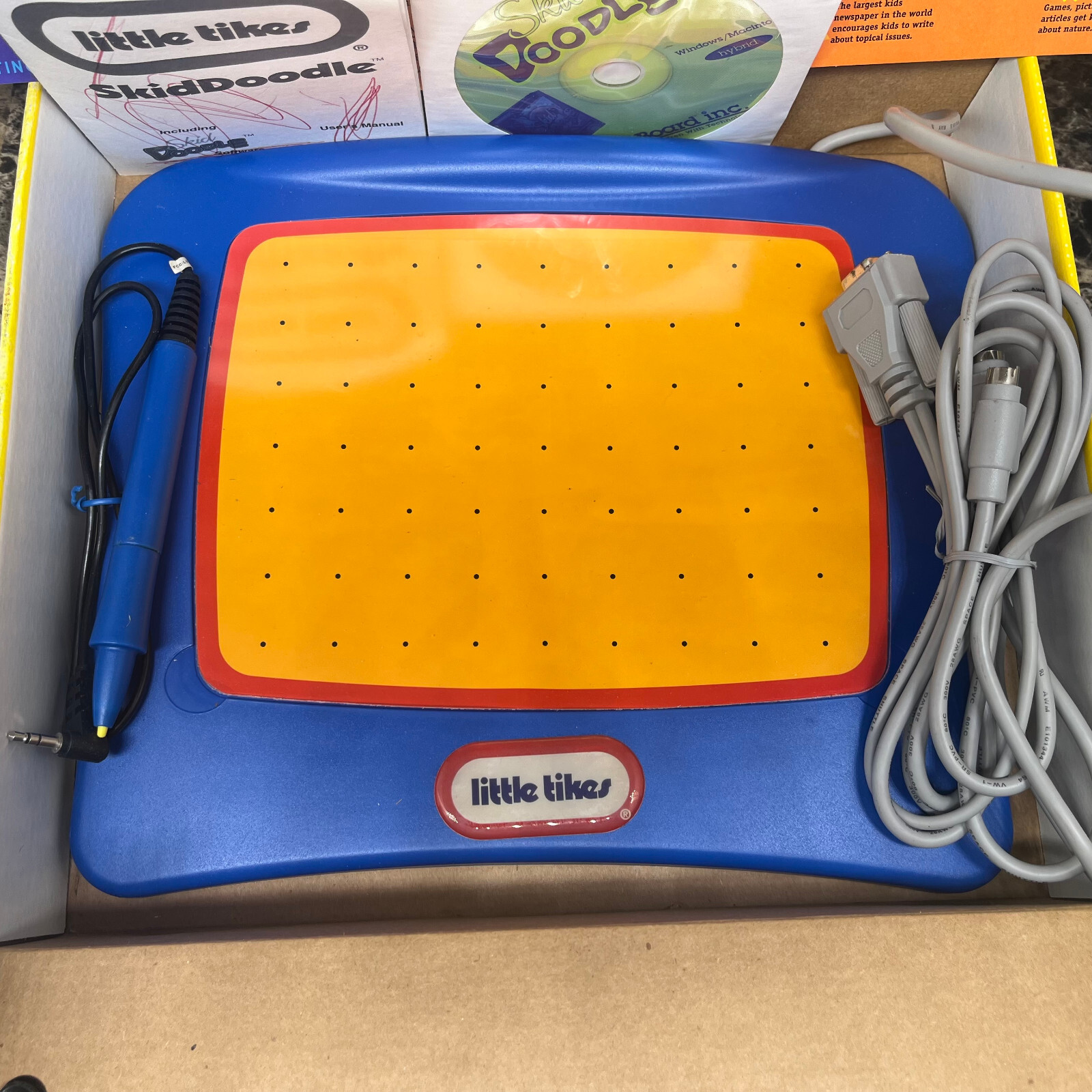 Little Tikes SkidDoodle Computer Drawing Tablet For Kids 1722 Complete WORKS